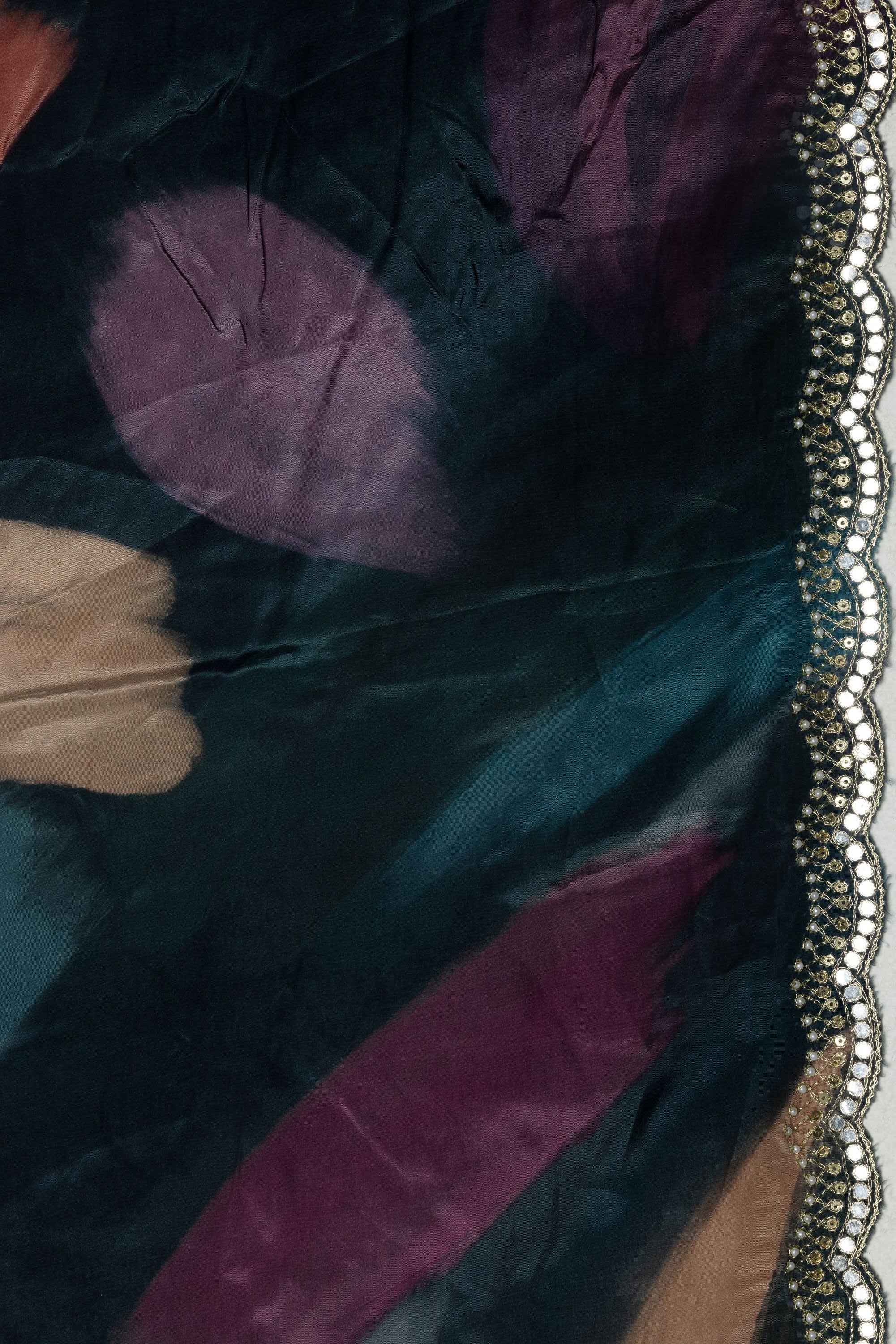 Mayfair Abstract Printed Crepe Silk Saree