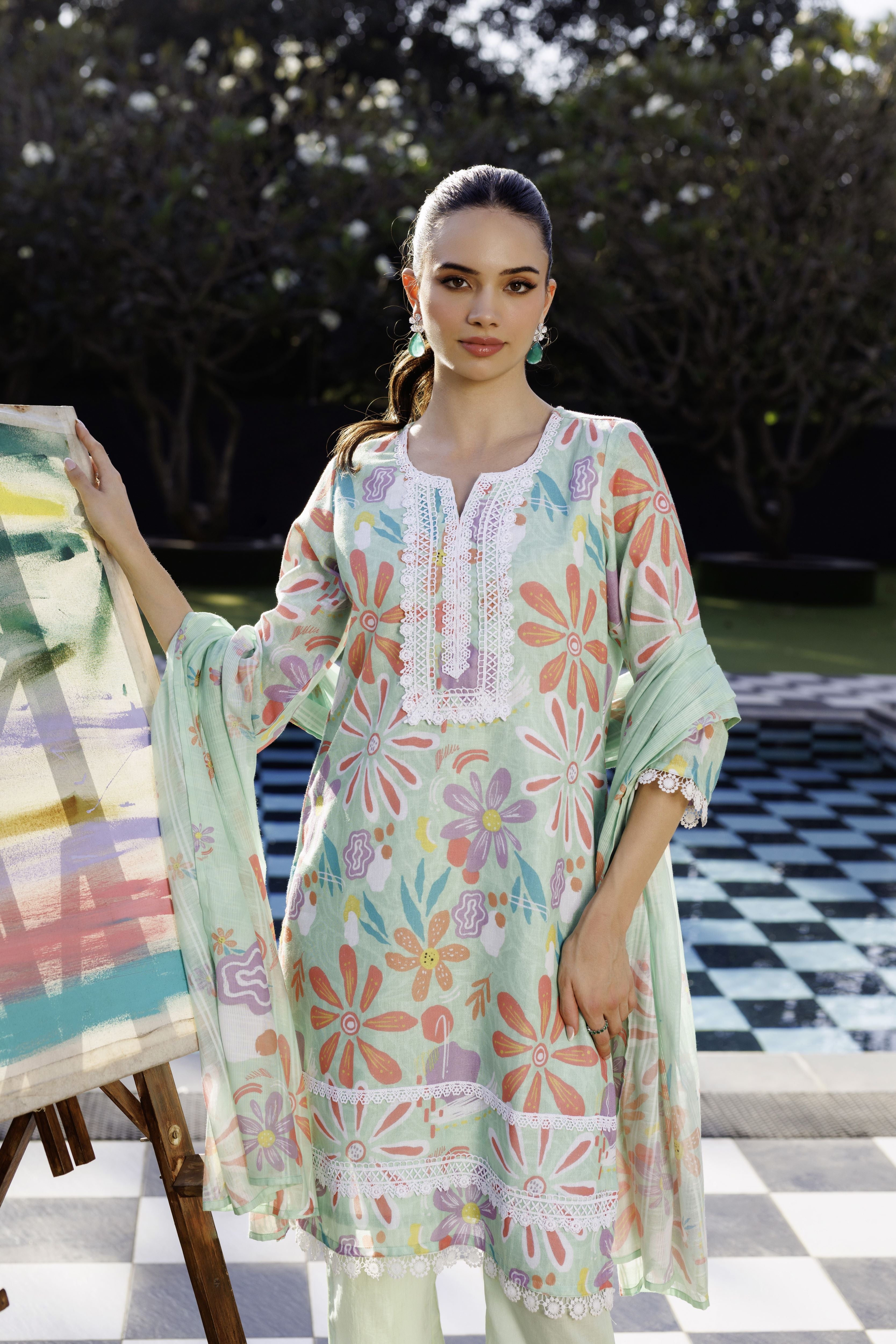 Botanical Breeze Pants Set