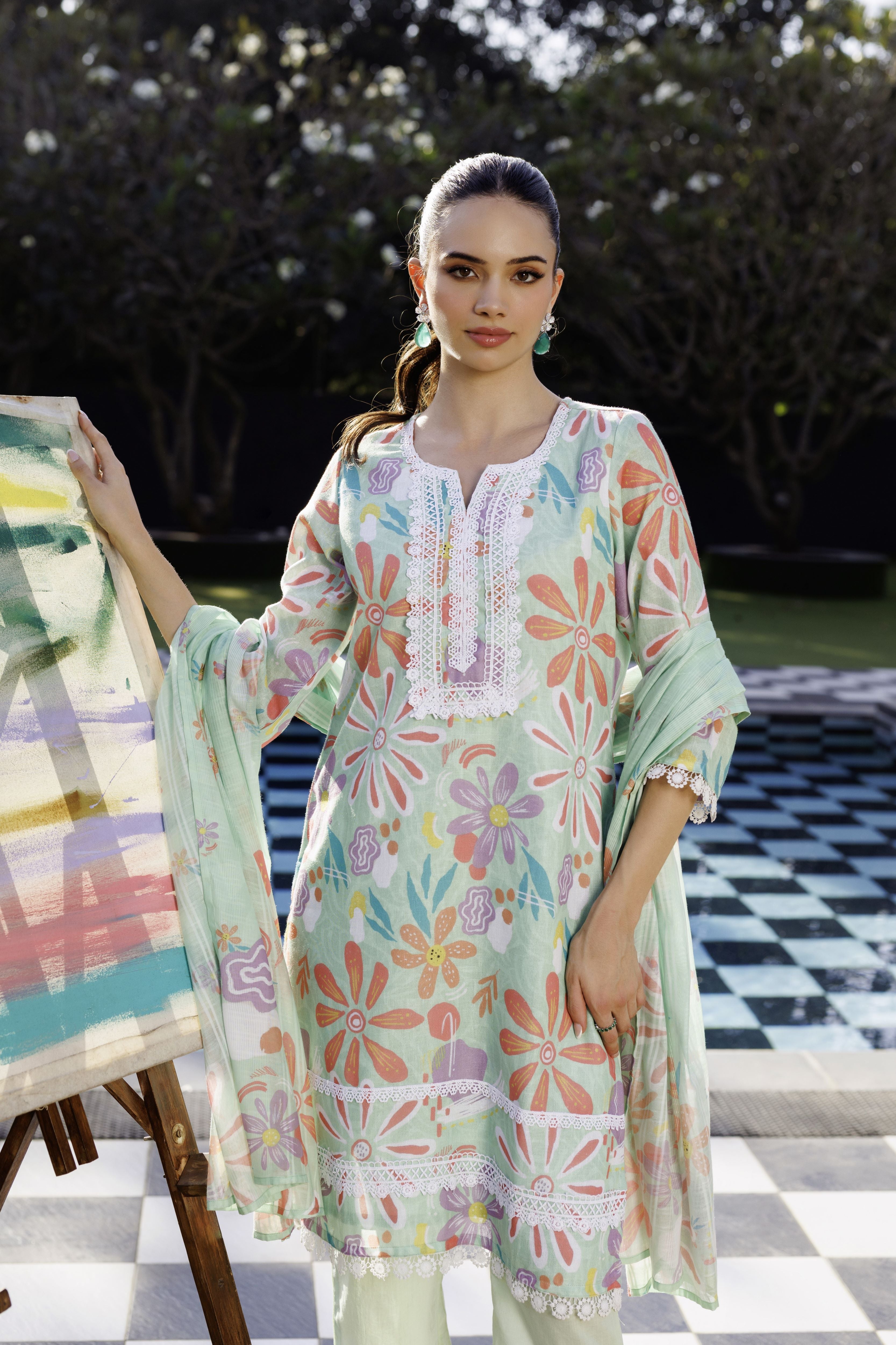 Botanical Breeze Pants Set