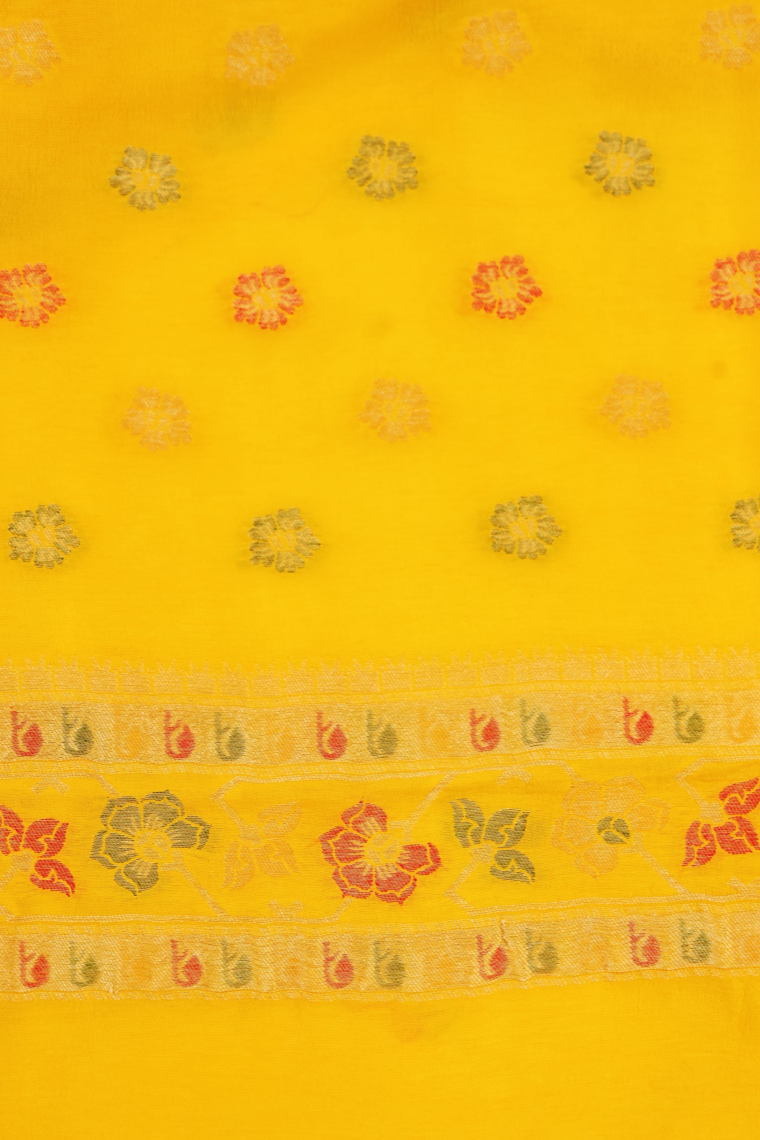 Royal Scarlet Bandhani Dola Silk Saree