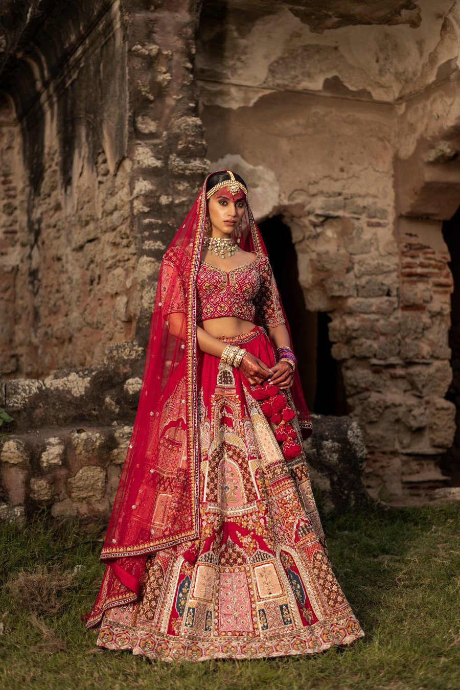 Laal Mahal Embroidered Lehenga Set