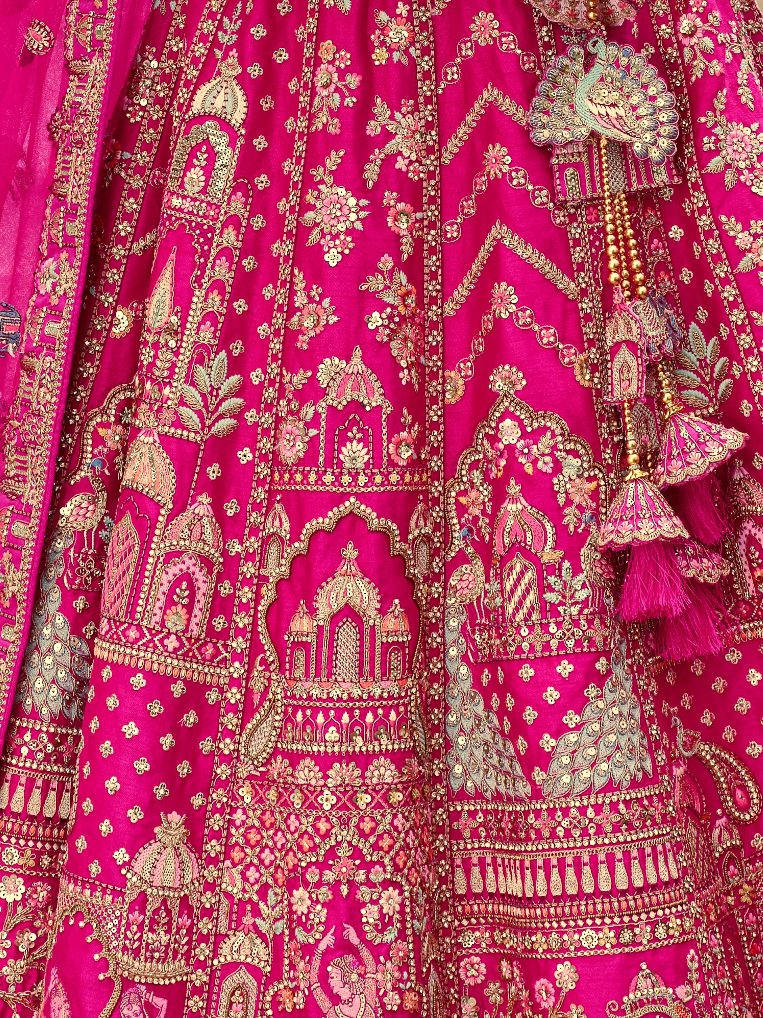 Queen Rani Embellished Premium Silk Lehenga Set