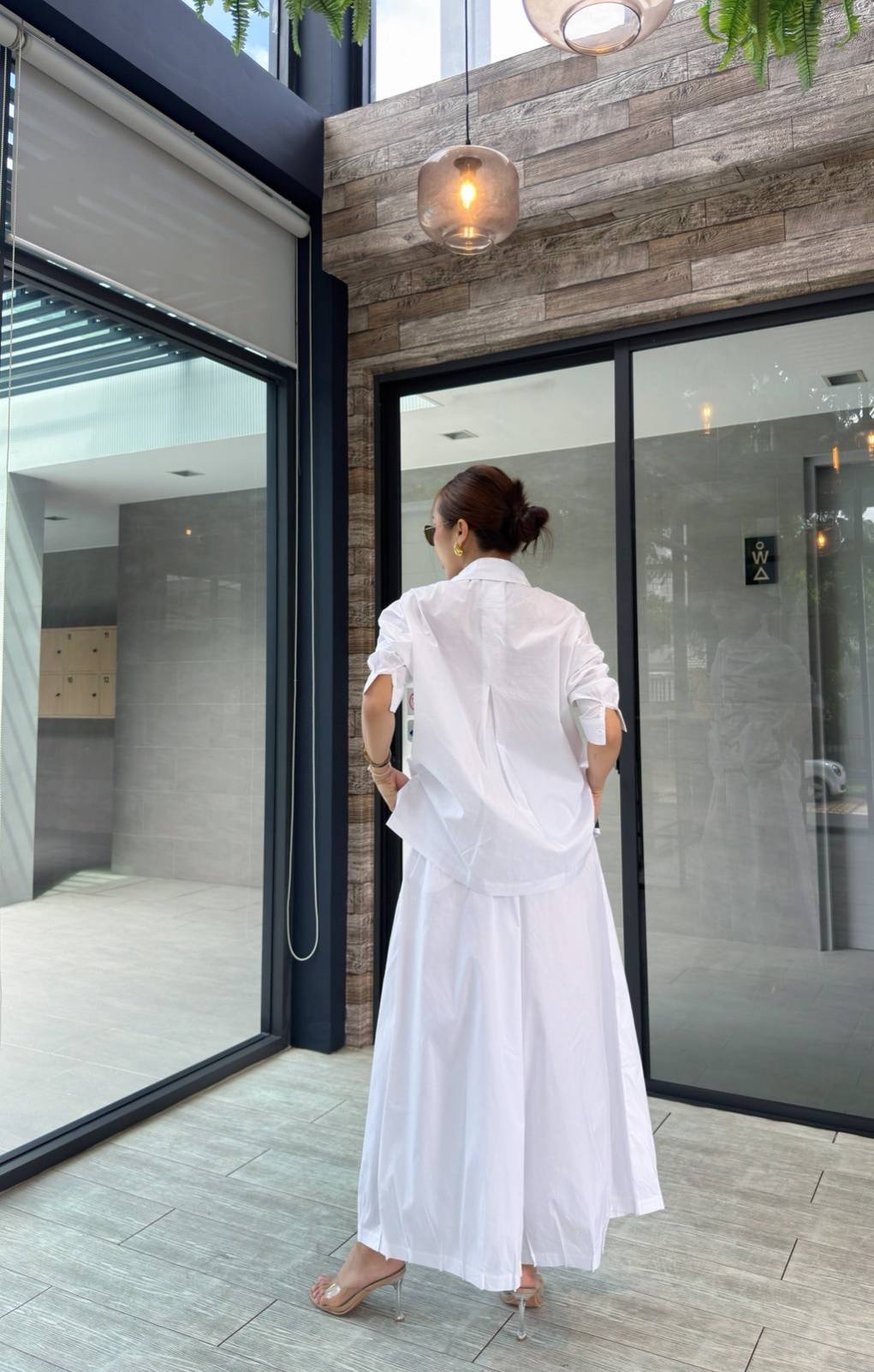 White Printed Organic Cotton Co-Ord Set