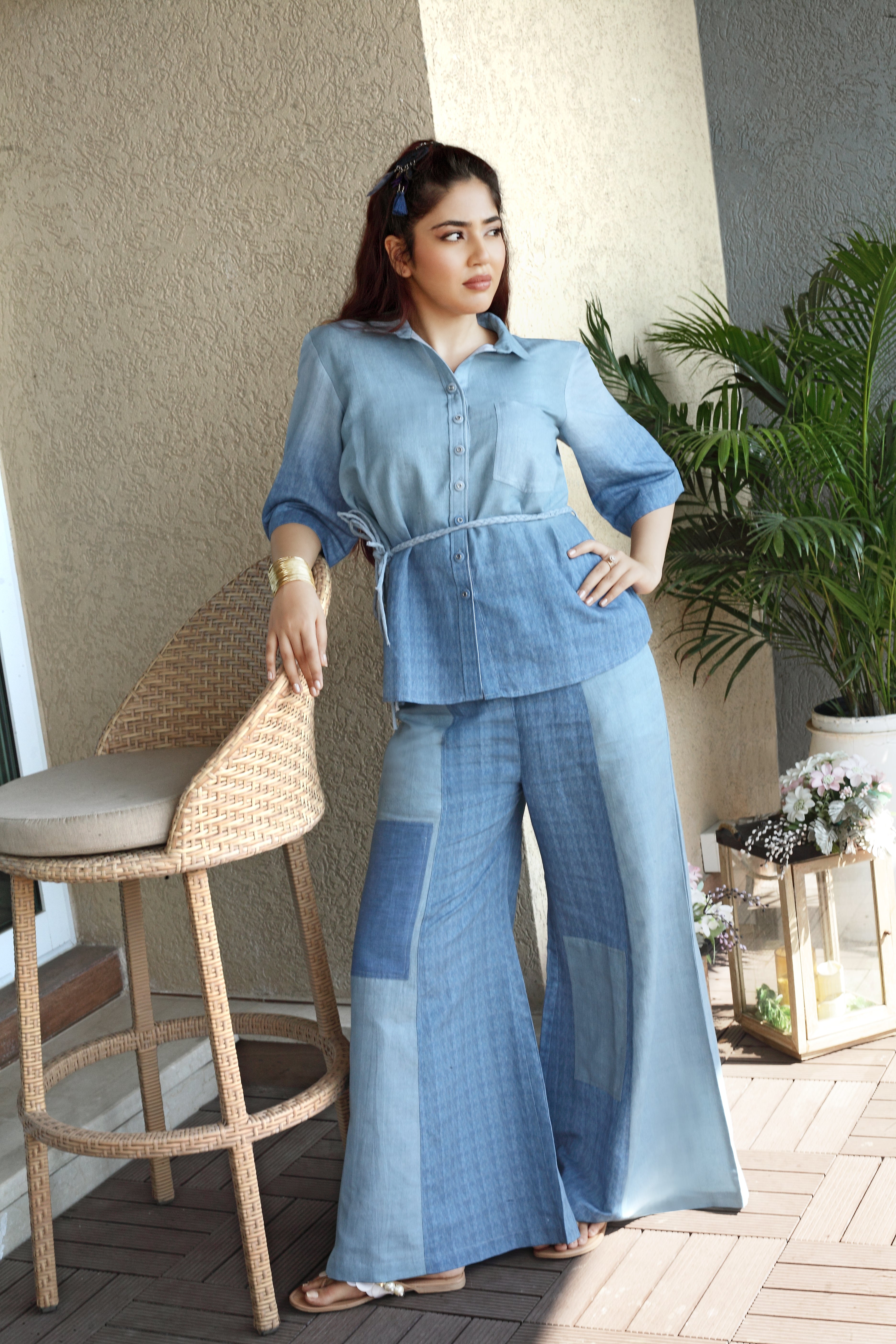 Denim Blue Playful Co-Ord Set