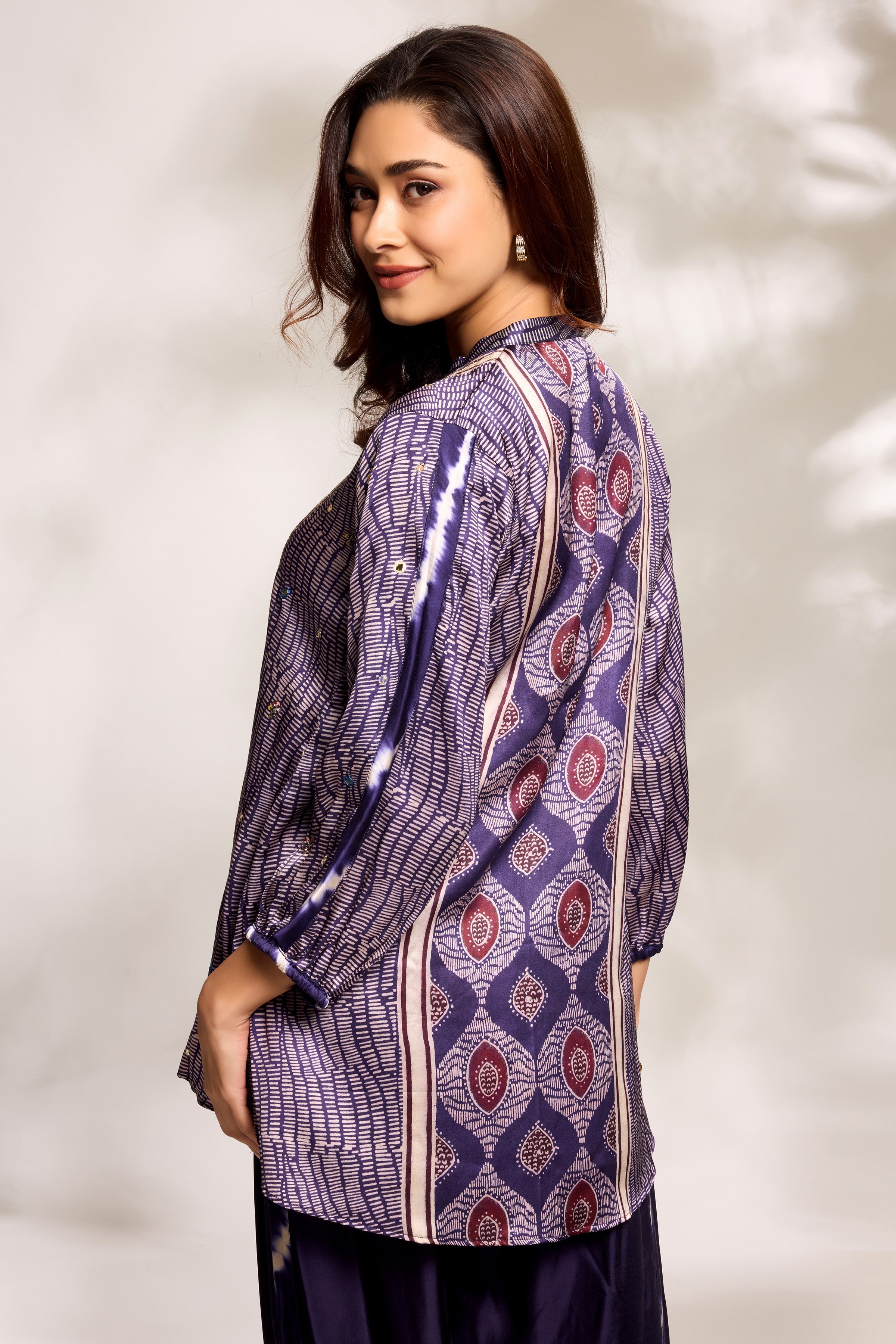 Purple Ethnic Co-Ord Set