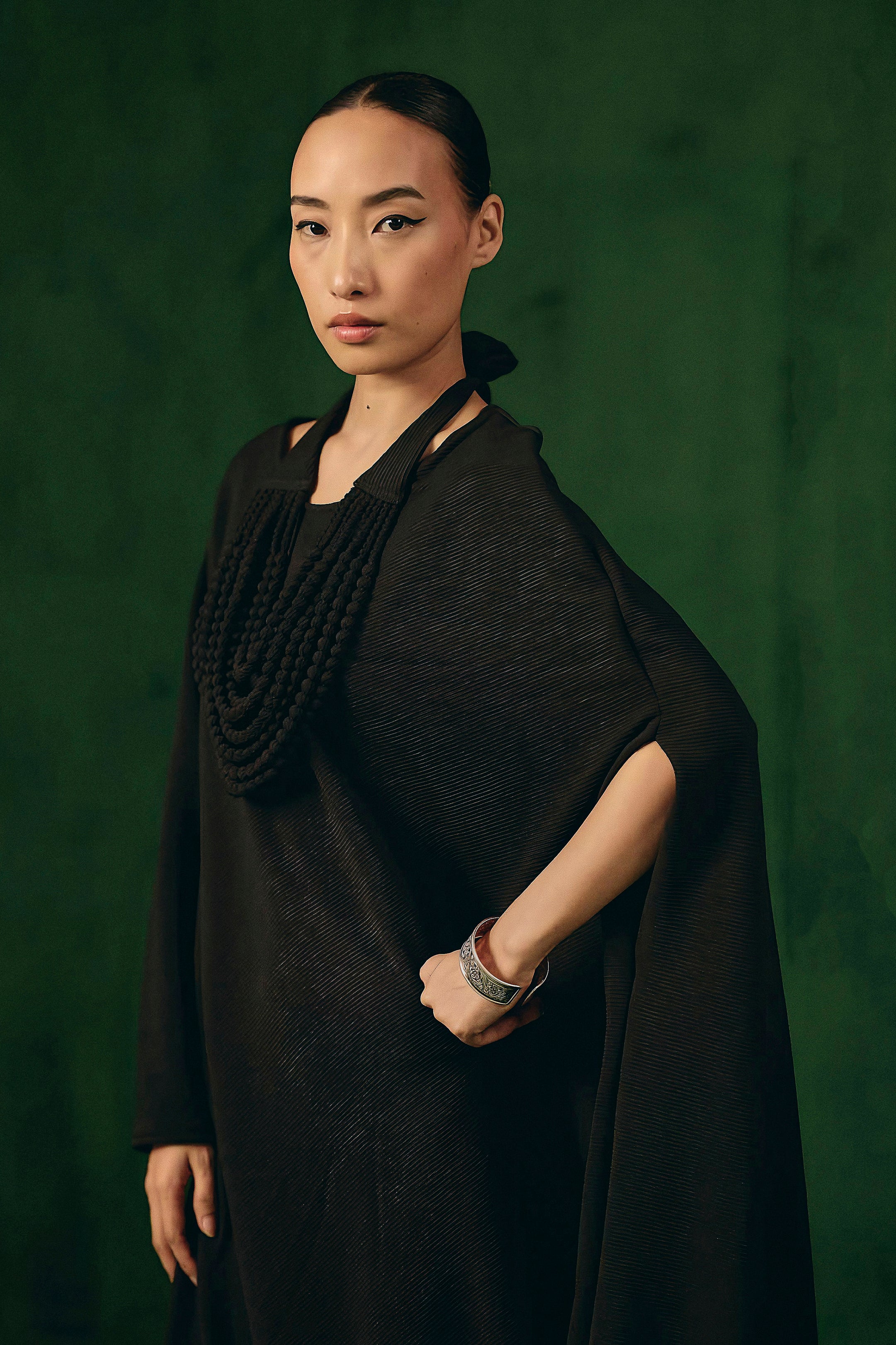 Hot Black Solid Spandex Lycra Dress