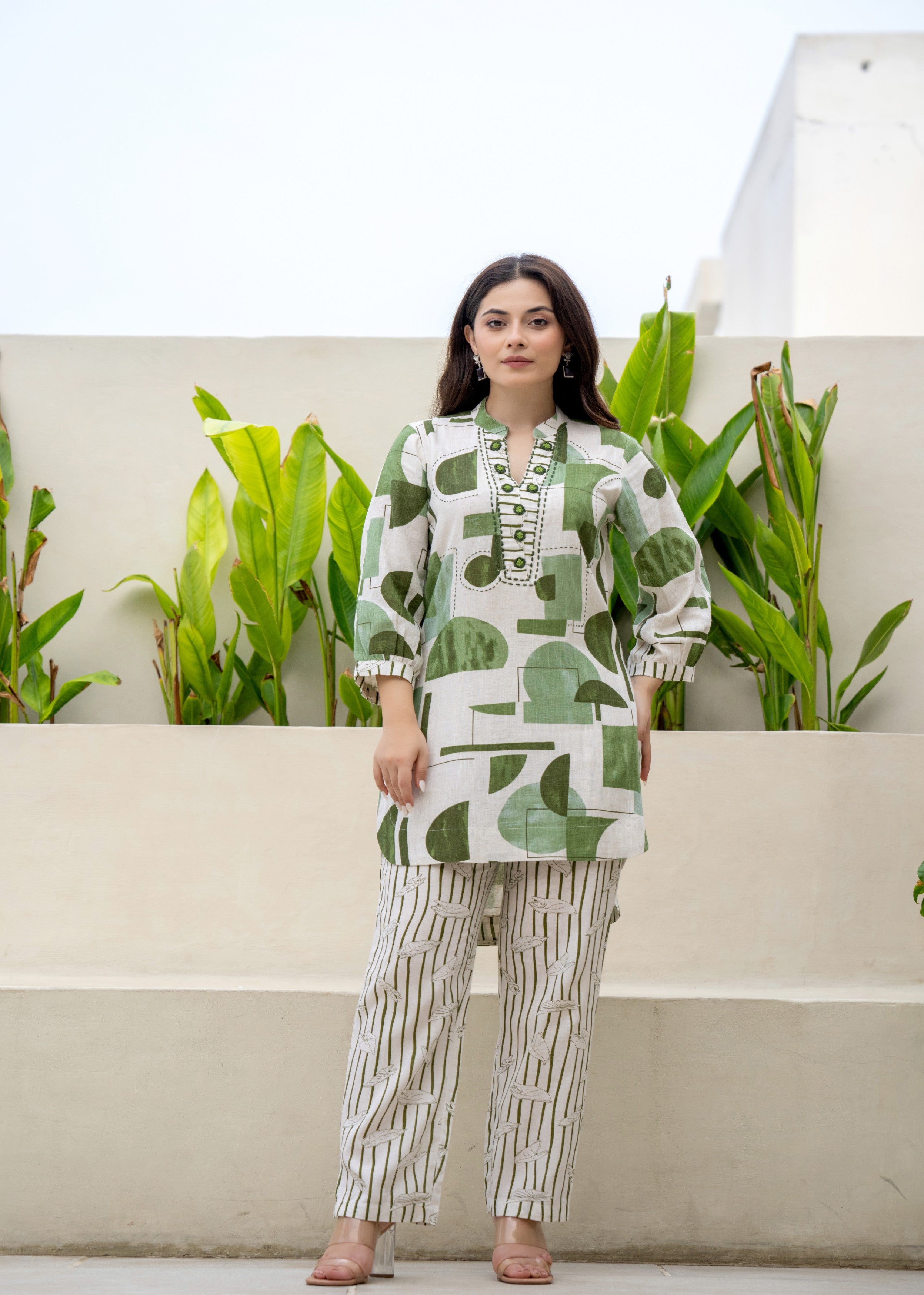 Sage Fusion Printed Cotton Co-Ord Set