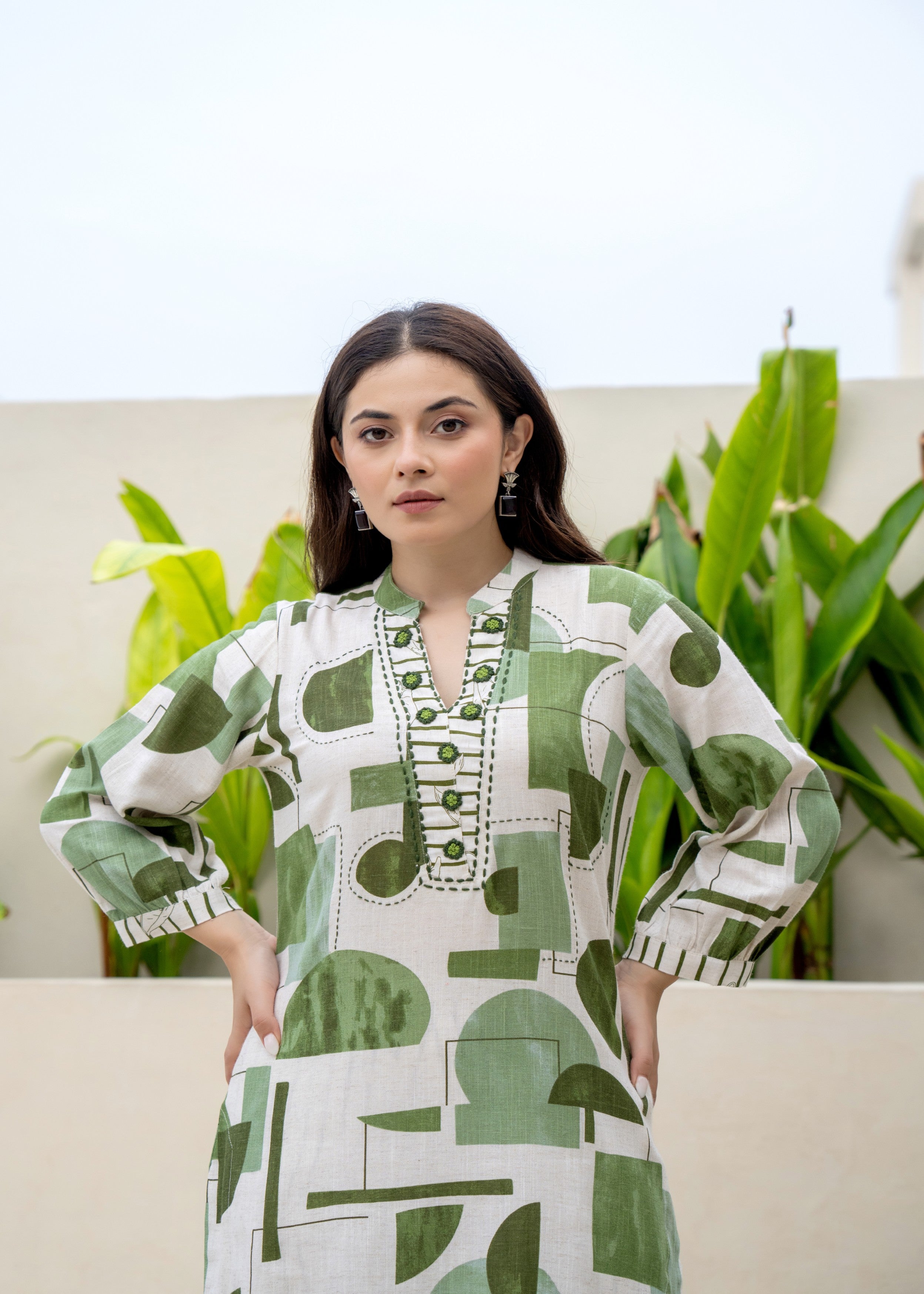 Sage Fusion Printed Cotton Co-Ord Set