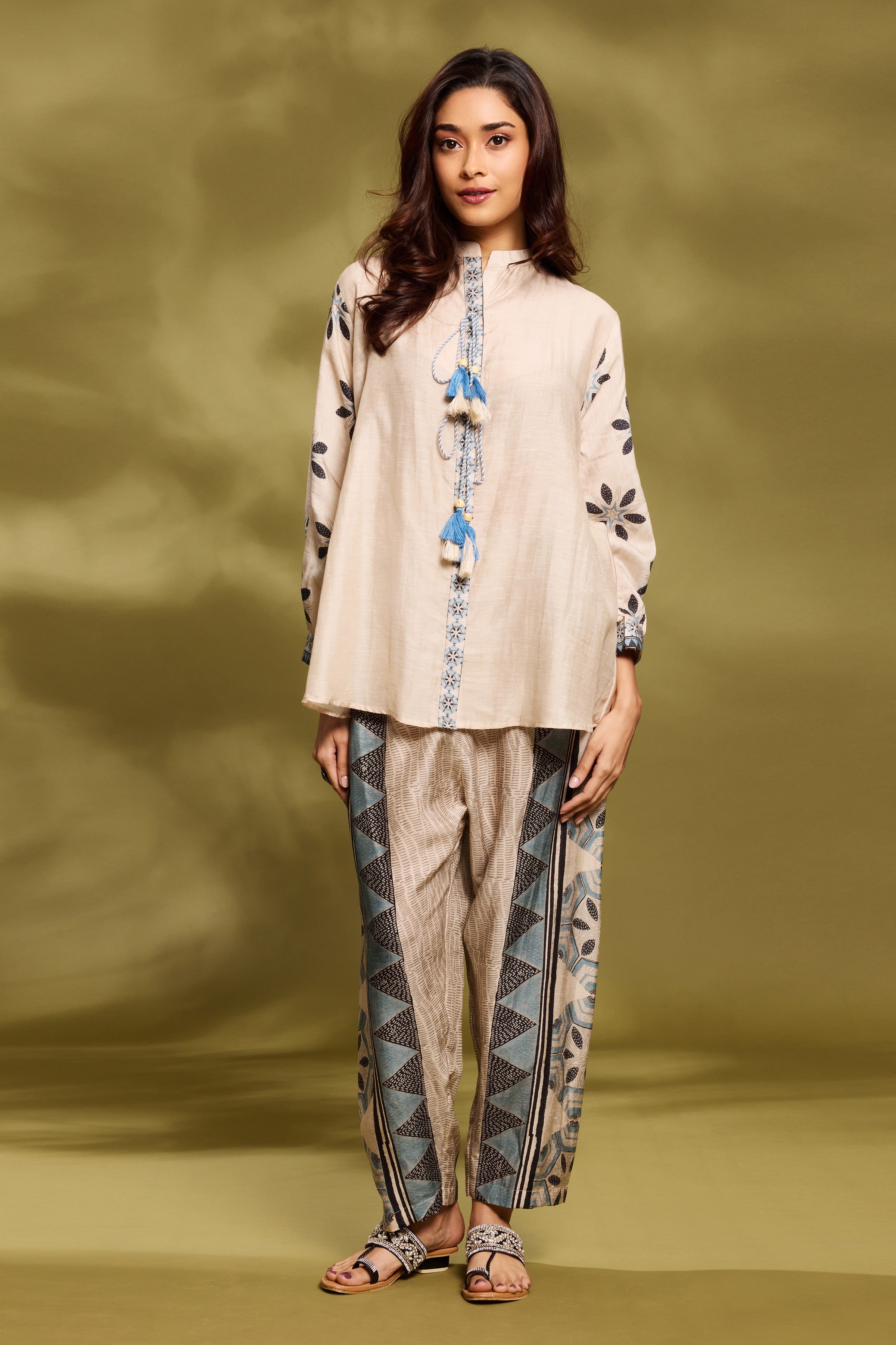 Champagne Printed Co-Ord Set