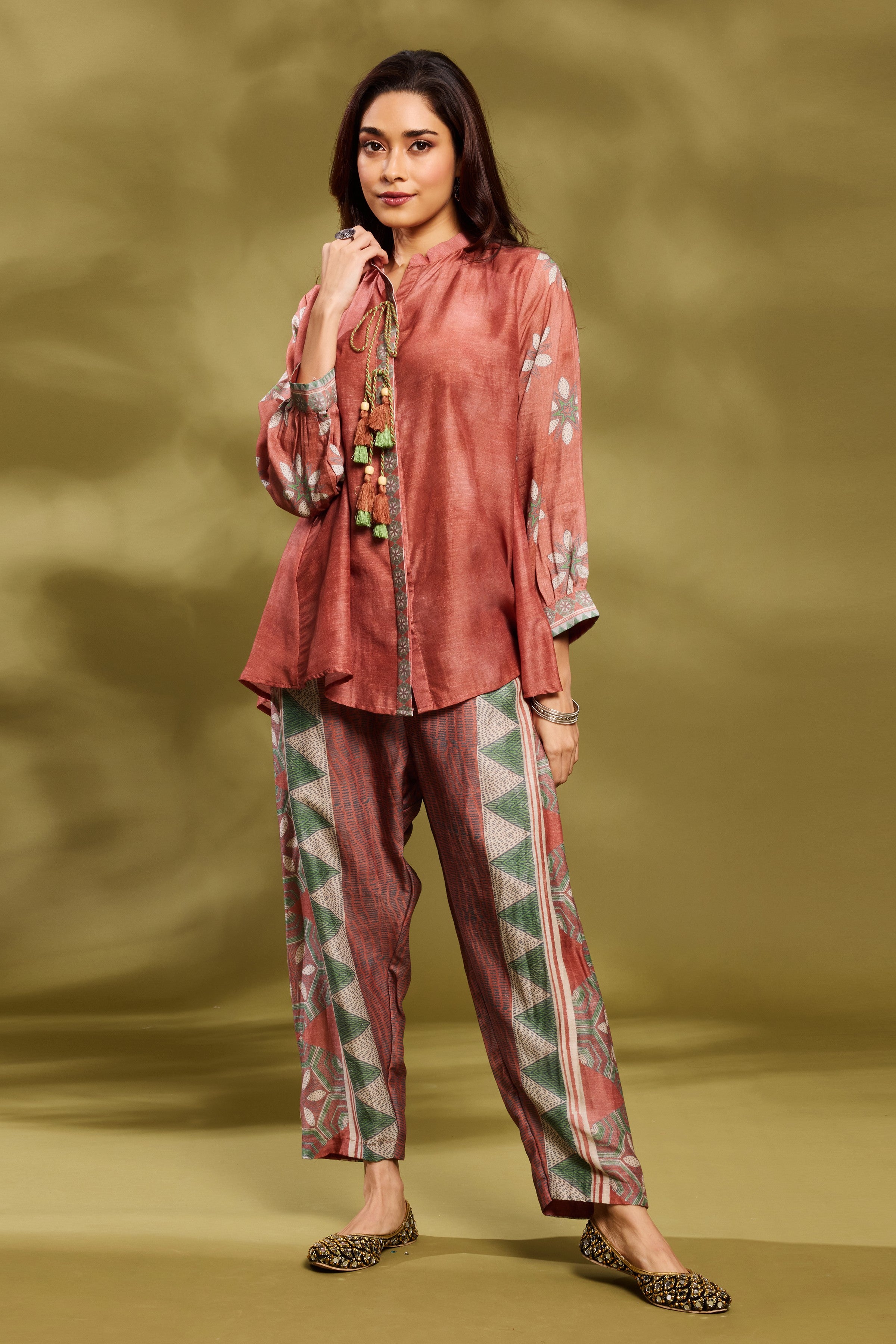 Classic Rust Printed Co-Ord Set