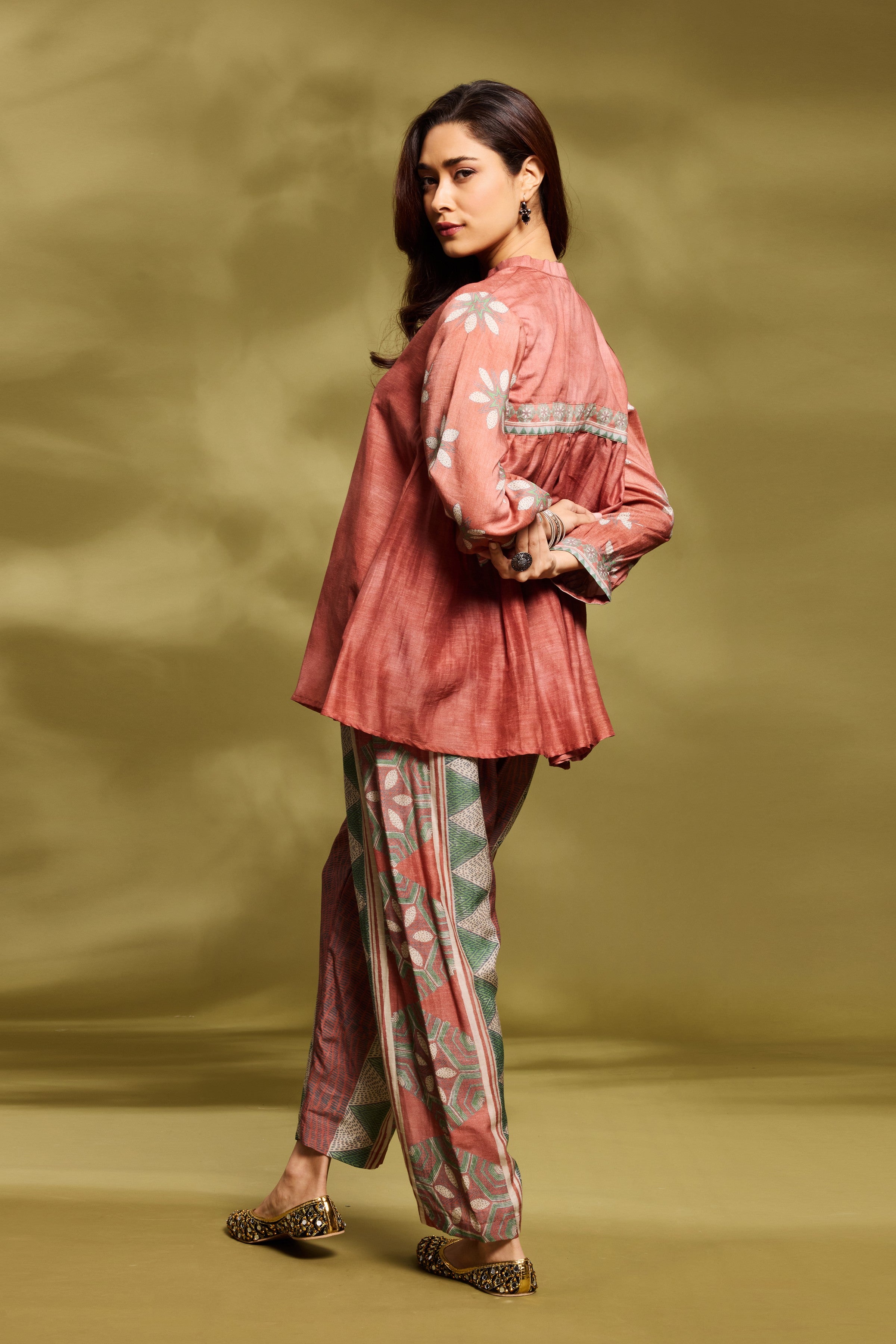 Classic Rust Printed Co-Ord Set