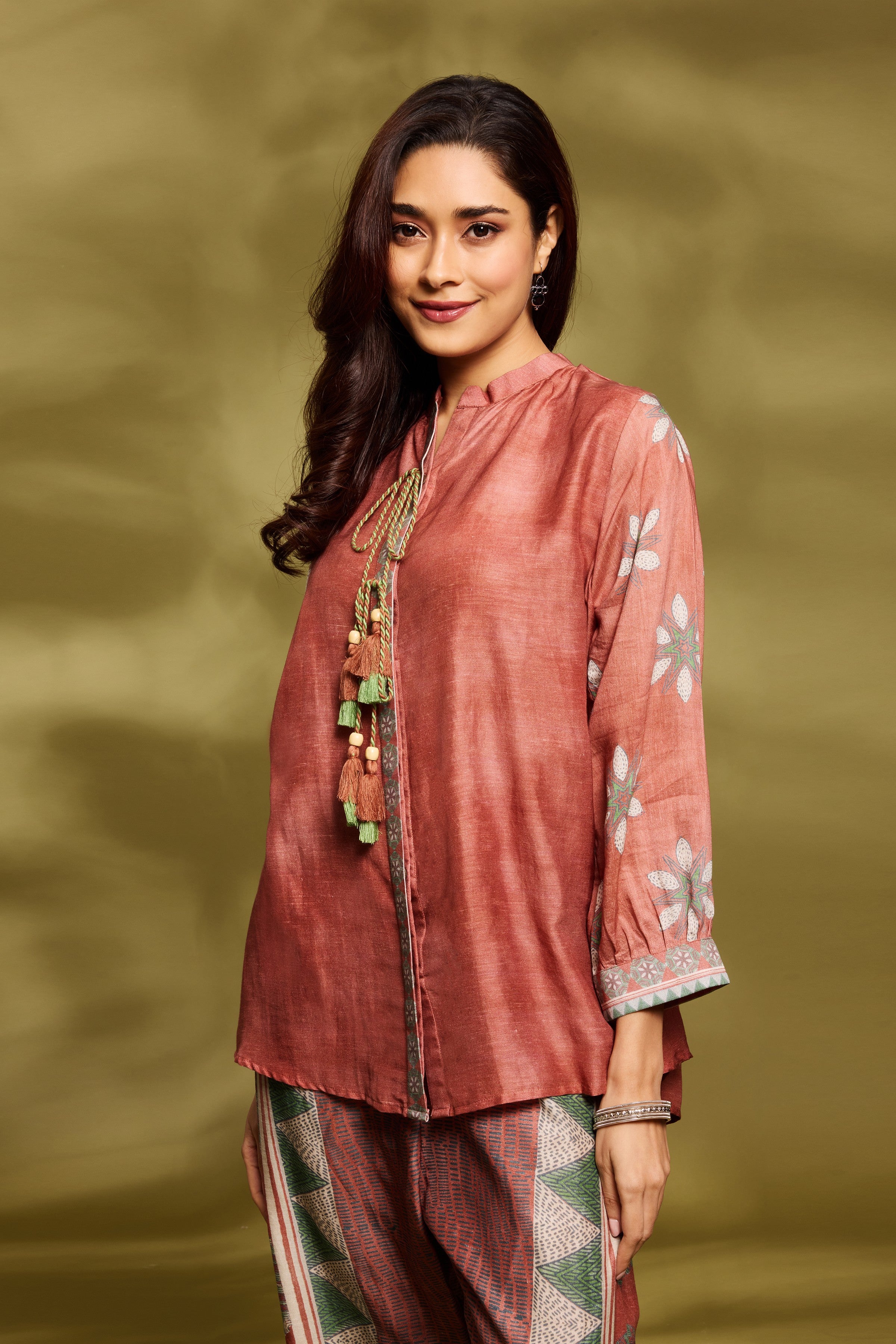 Classic Rust Printed Co-Ord Set