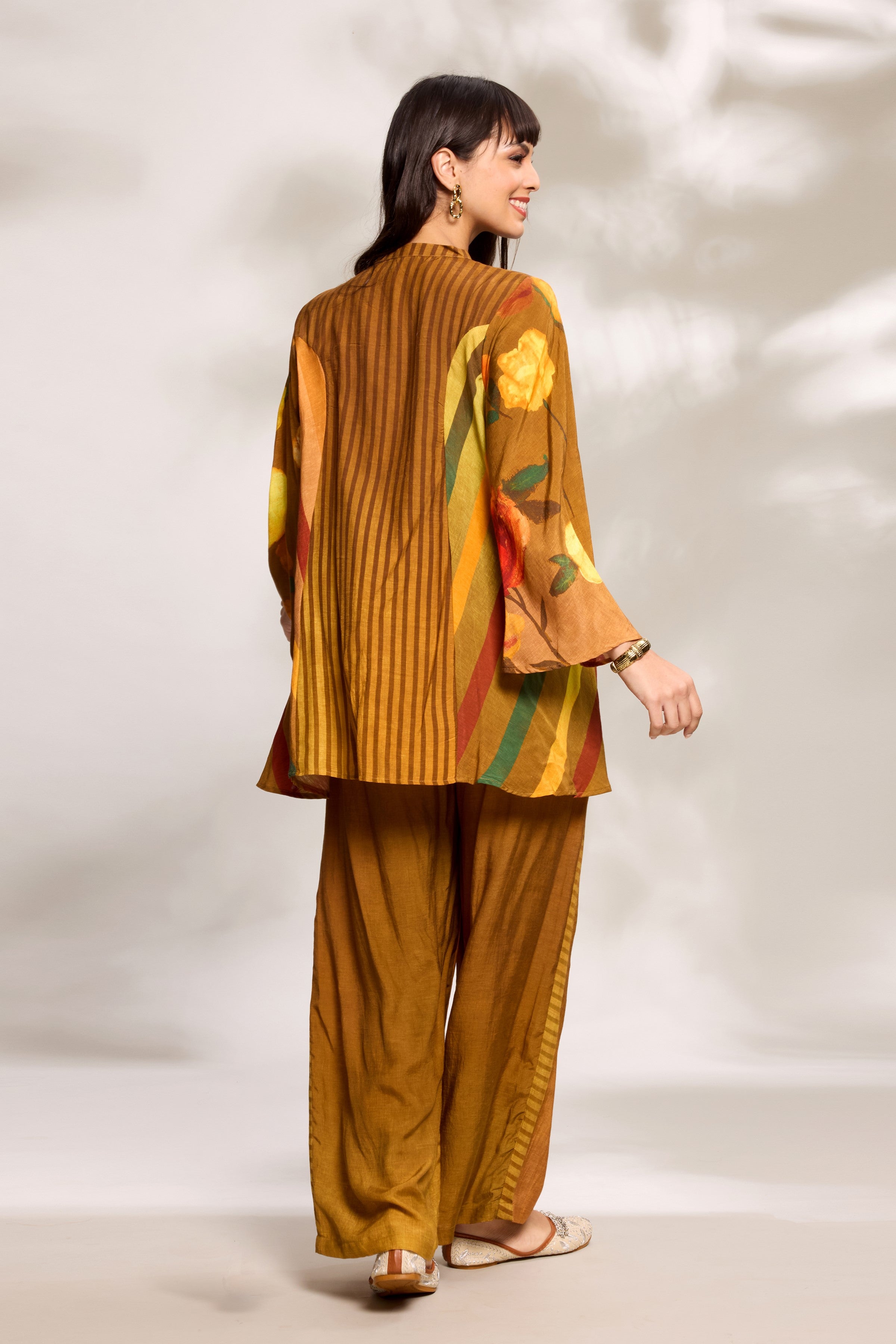 Mustard Striped Co-Ord Set