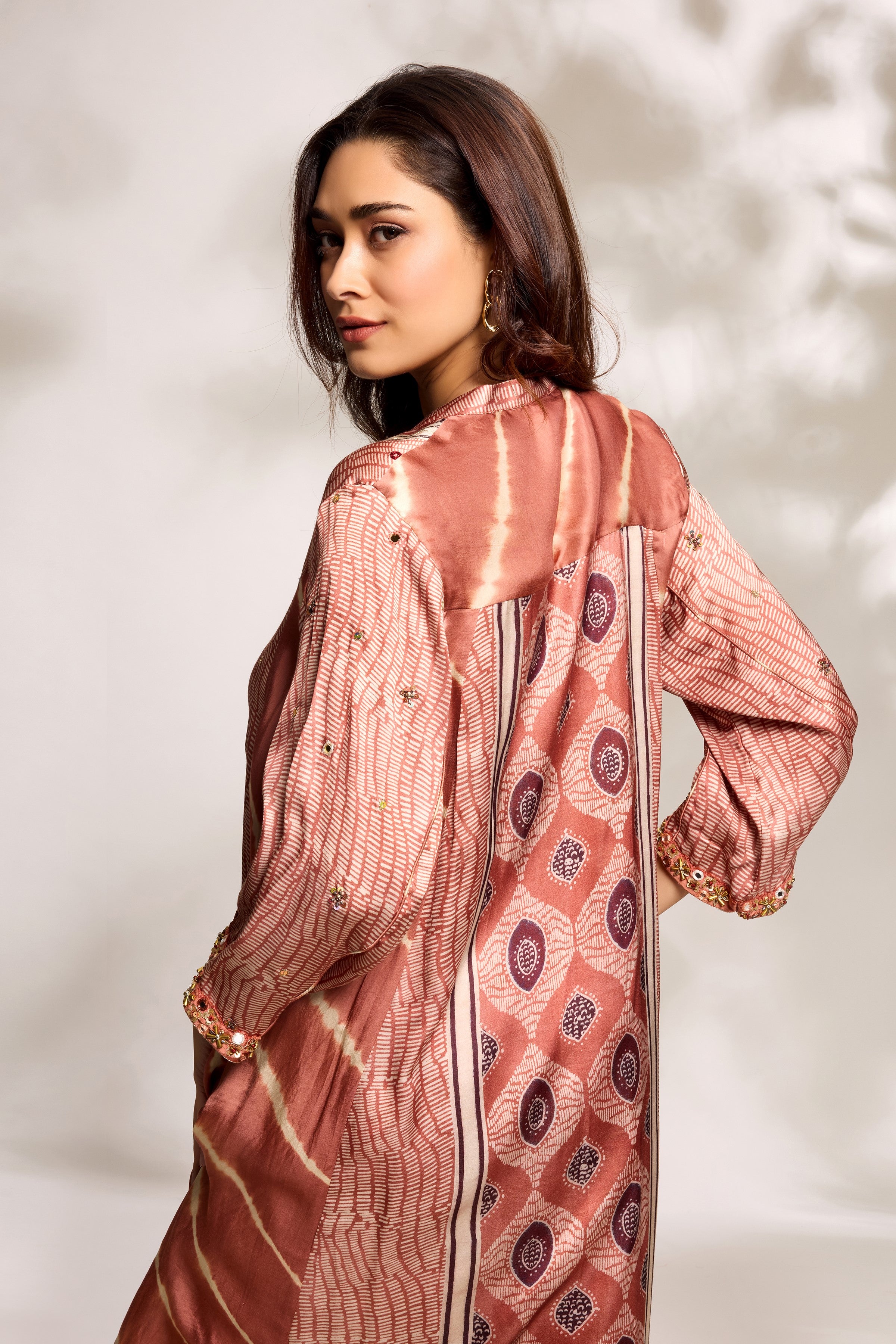 Burnt Orange Tunic & Pants Set