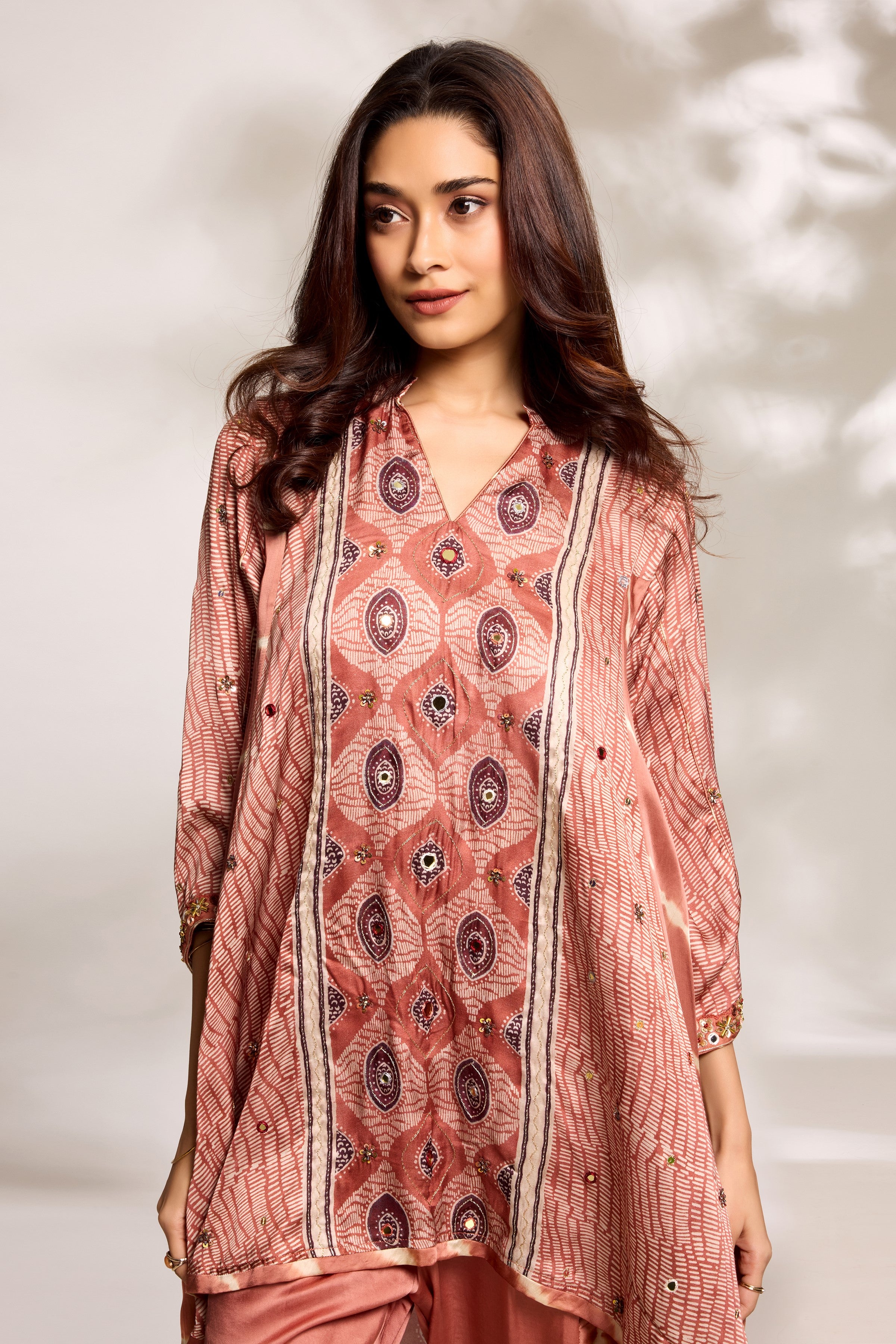 Burnt Orange Tunic & Pants Set