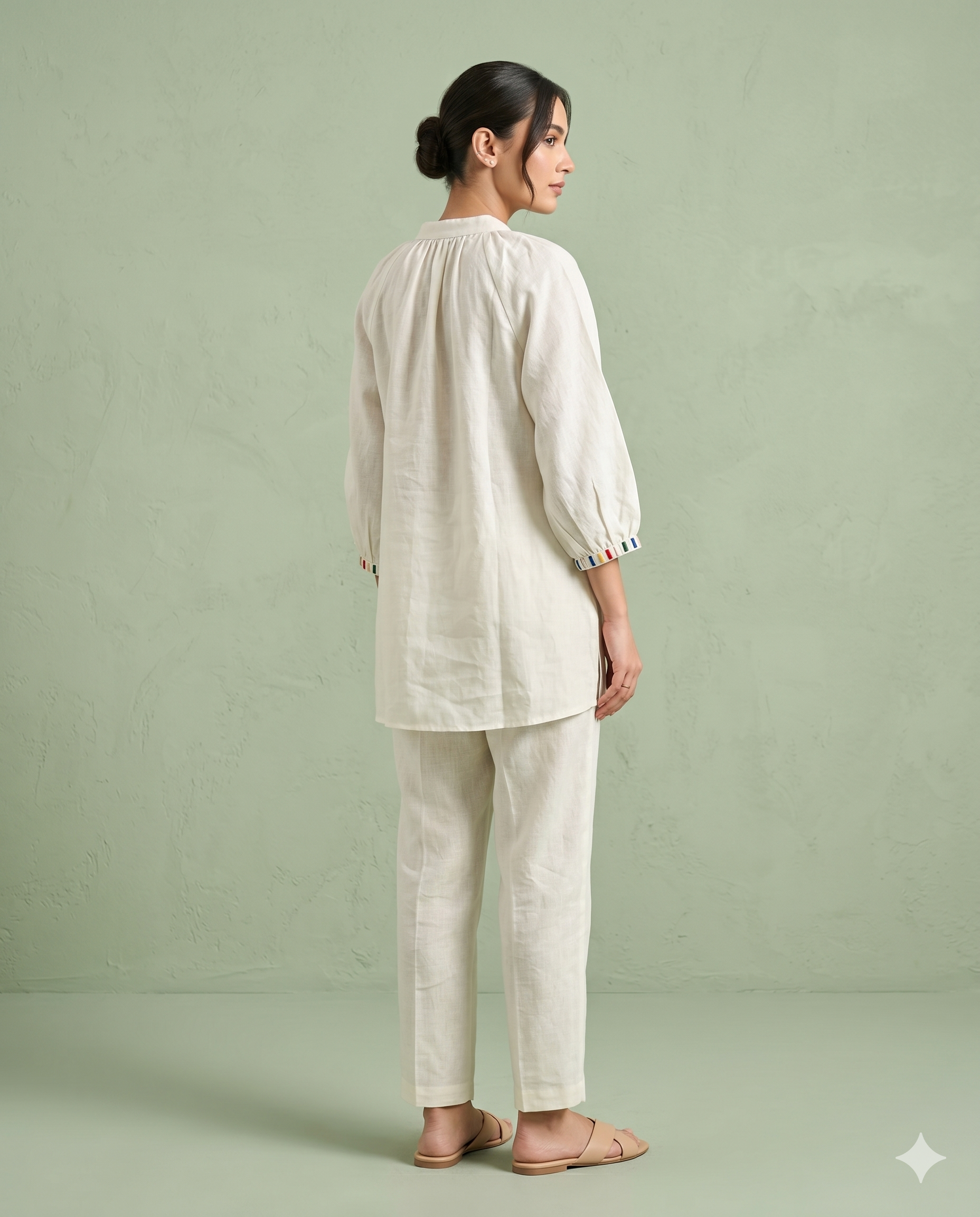Meadow Embroidered Linen Co-Ord Set
