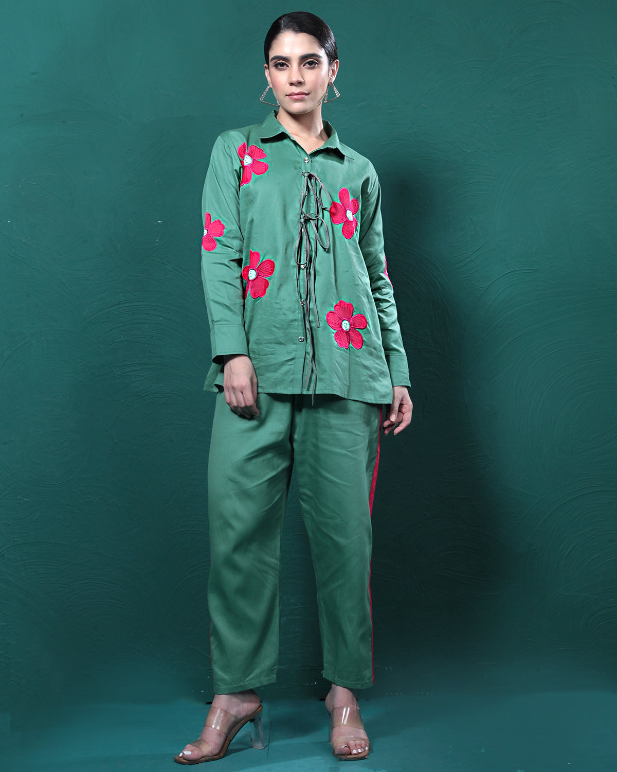 Cozy Green Floral Co-Ord Set