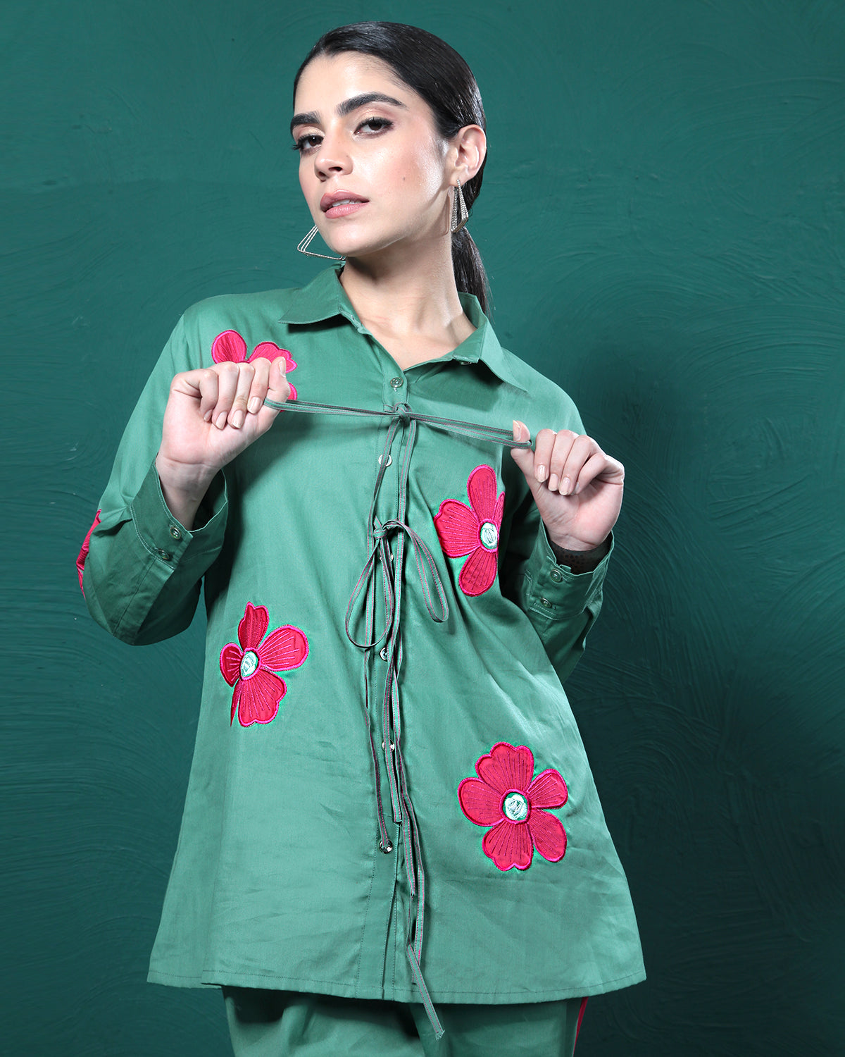 Cozy Green Floral Co-Ord Set