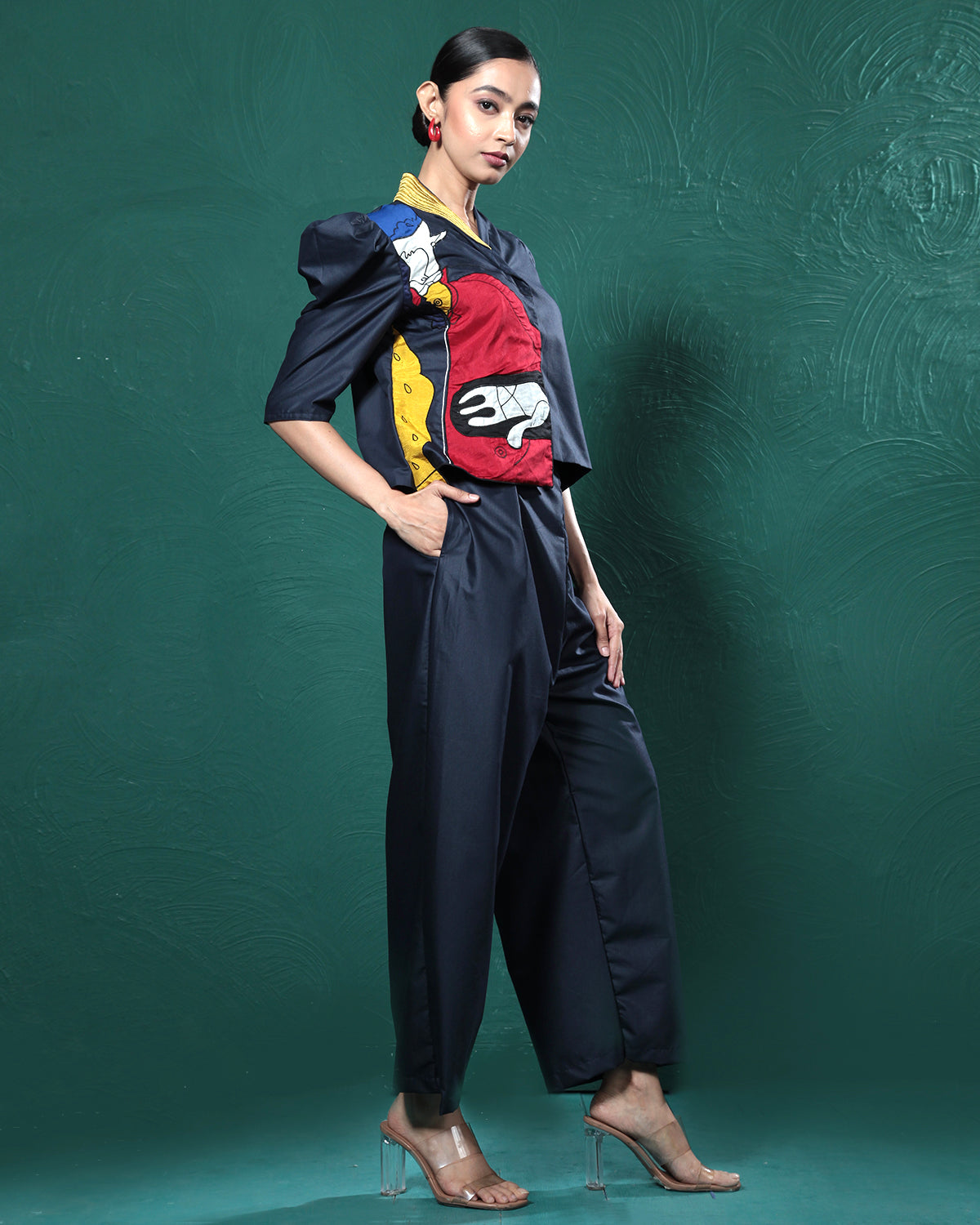 Indie Blue Patchwork Co-Ord Set