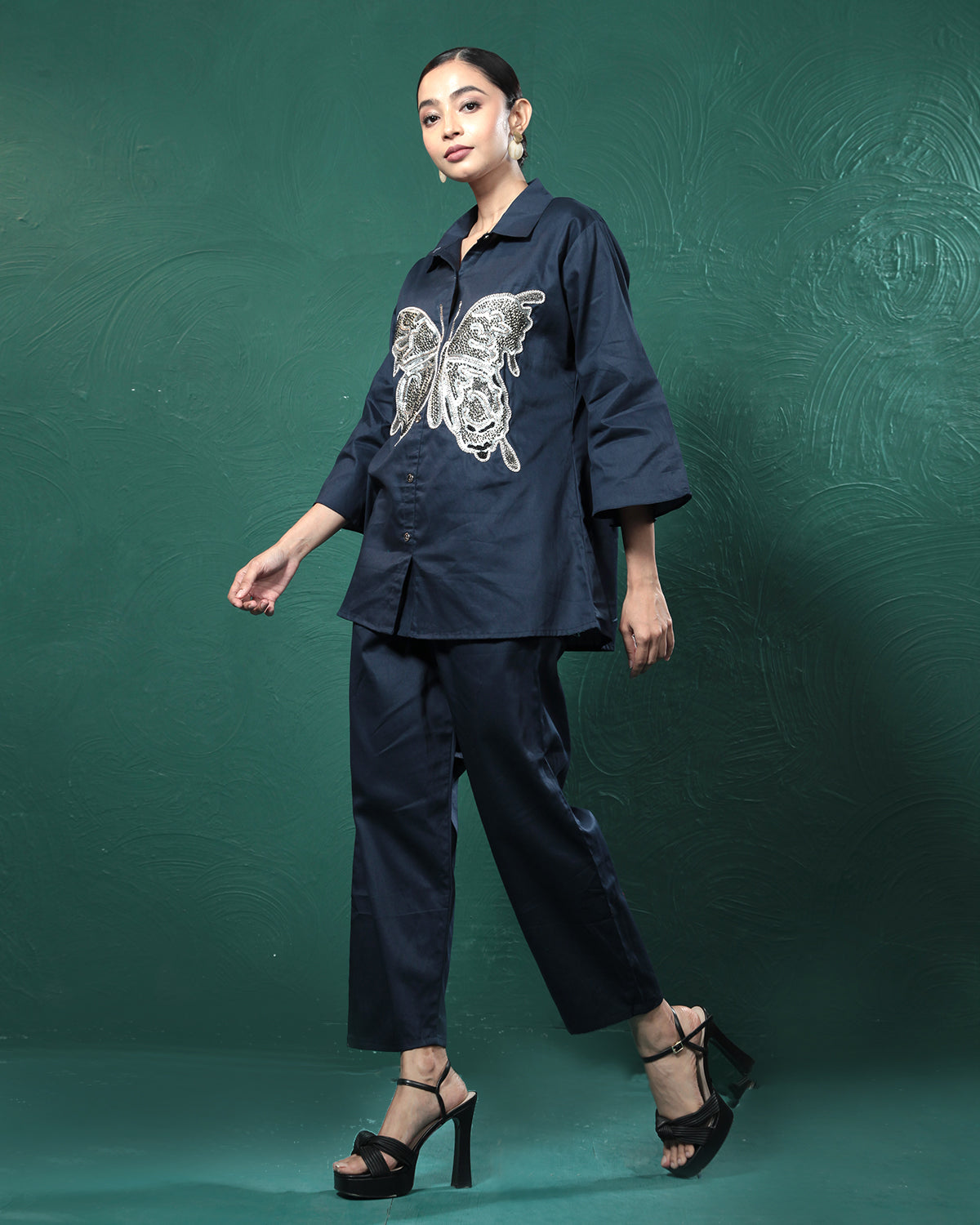 Blue Butterfly Co-Ord Set