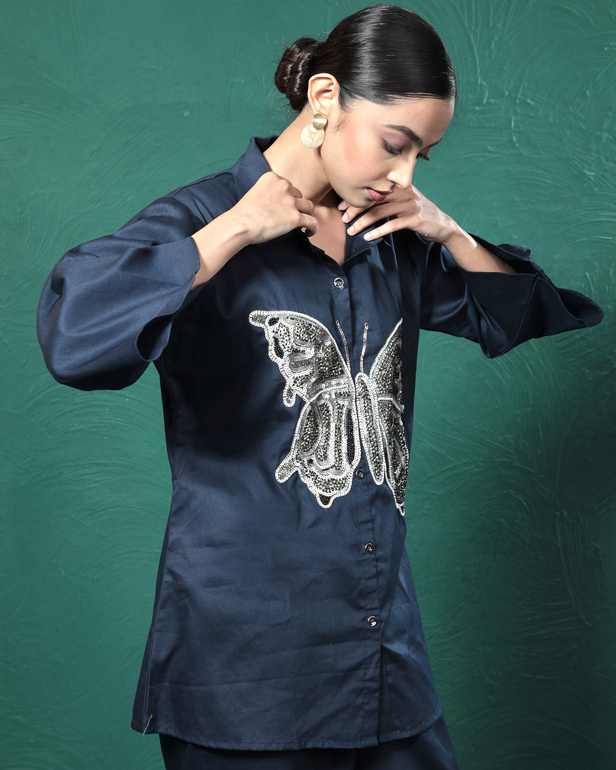 Blue Butterfly Co-Ord Set