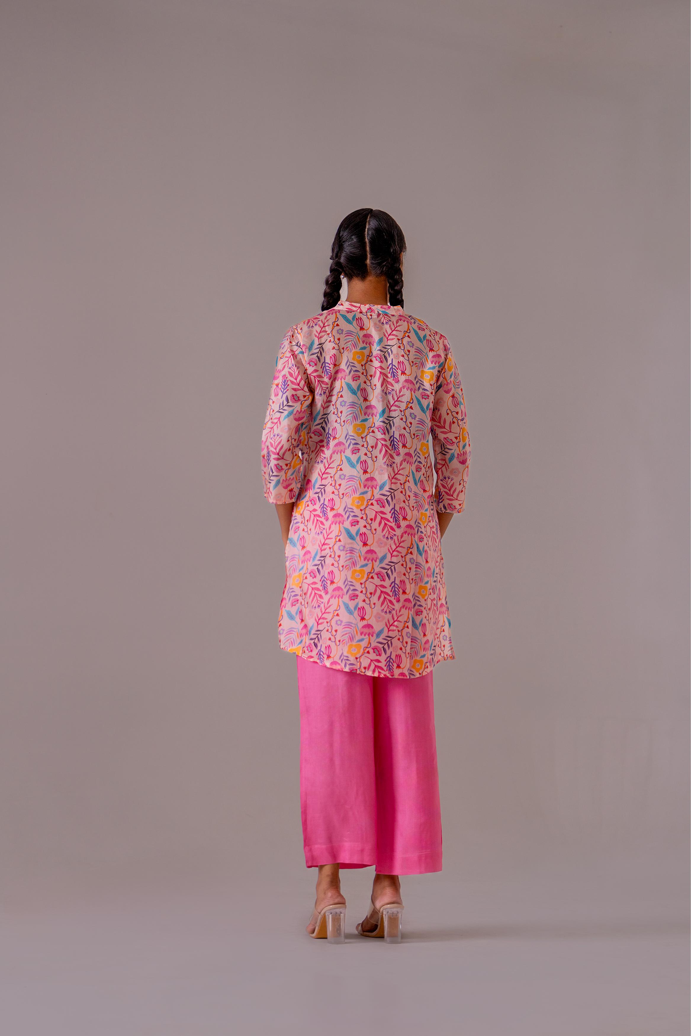 Vibrant Pink Floral Co-Ord Set