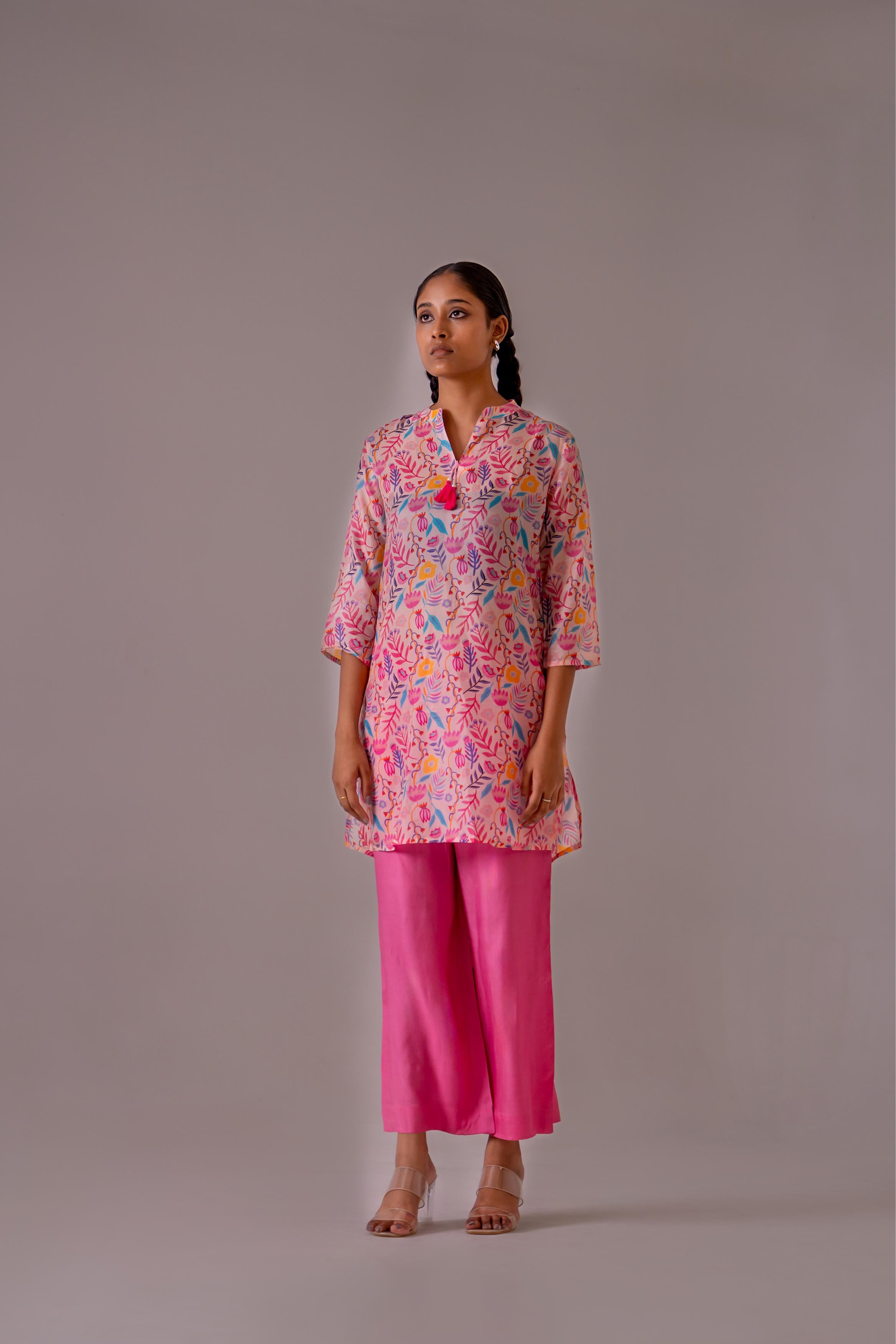 Vibrant Pink Floral Co-Ord Set