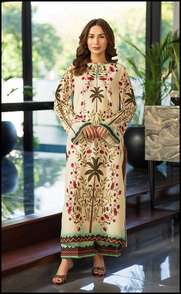 Sundowner Korean Silk Kurta & Palazzo Set