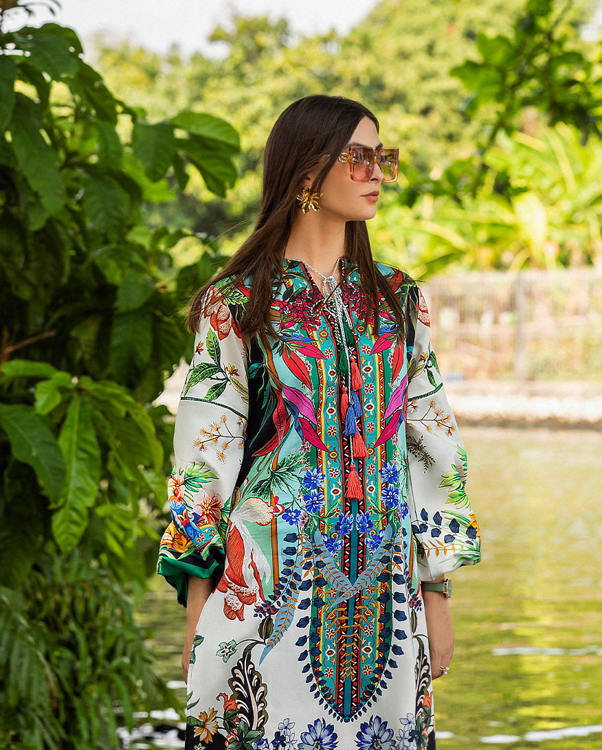 Exotic Mint Natural Crepe Kurta & Palazzo Set