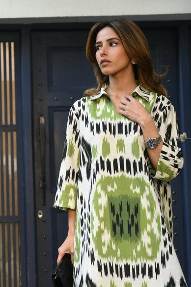 Green Fusion Premium Linen Co-Ord Set