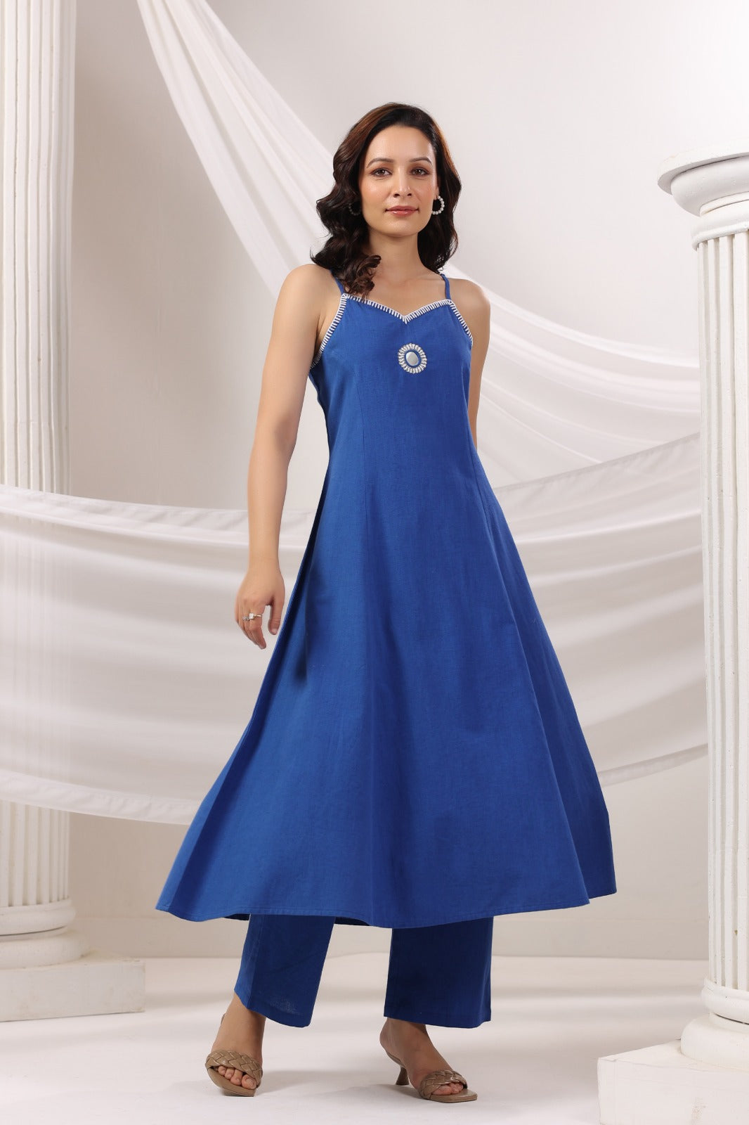 Royal Blue Kurta & Pants Set