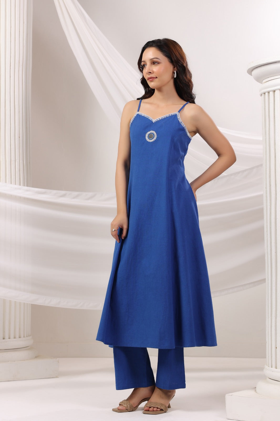 Royal Blue Kurta & Pants Set