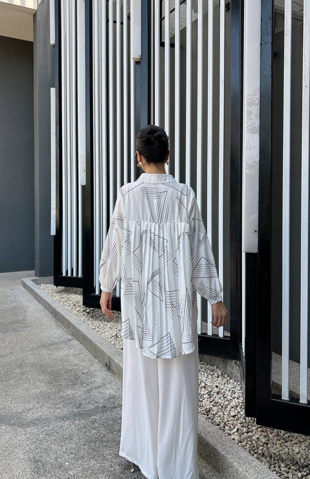 White Sublimation Print Co-Ord Set