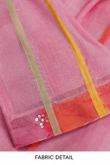 Mosaic Embellished Mul-Chanderi Silk Shirt