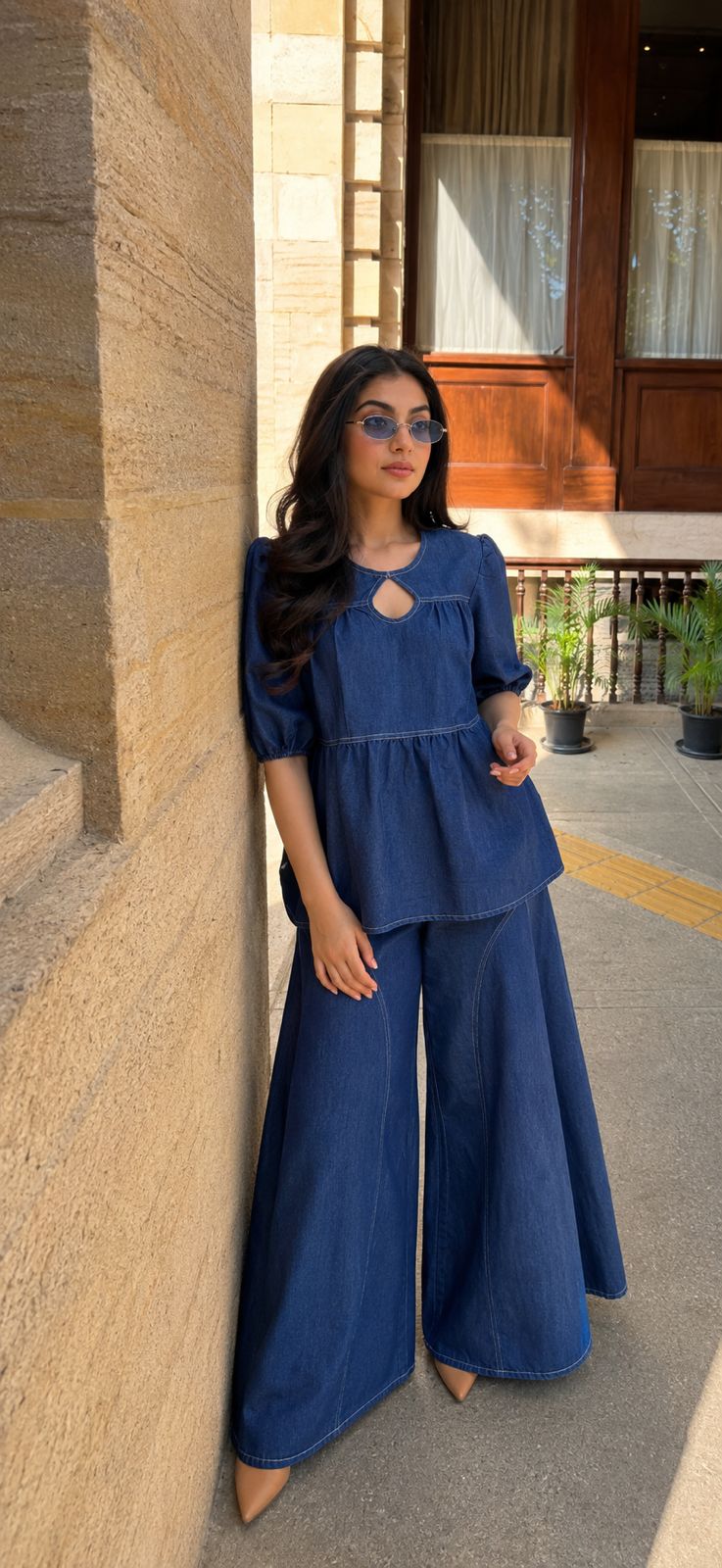 Indigo Azure Denim Co-Ord Set