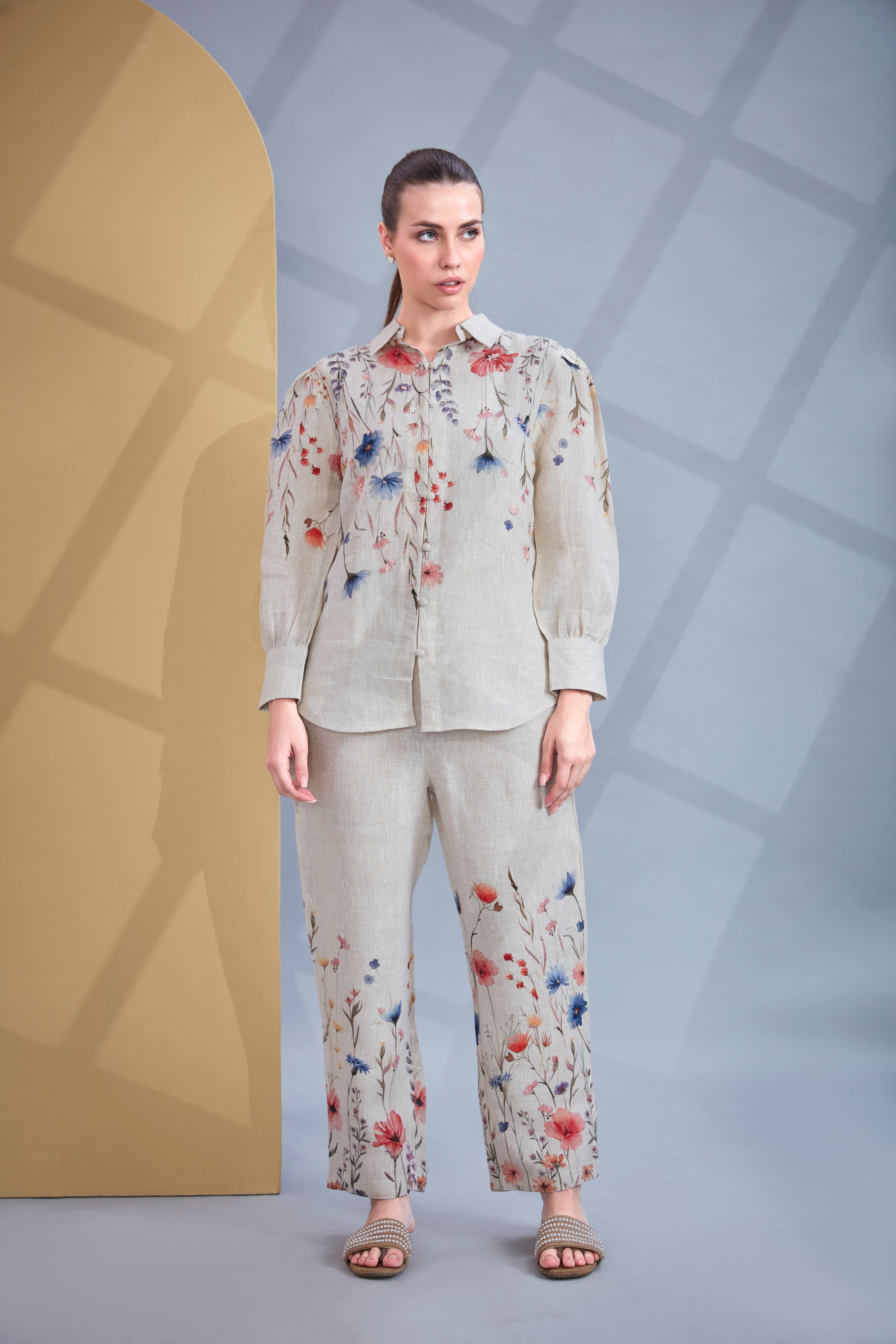 Wildflower Meadow Printed Linen Co-Ord Set