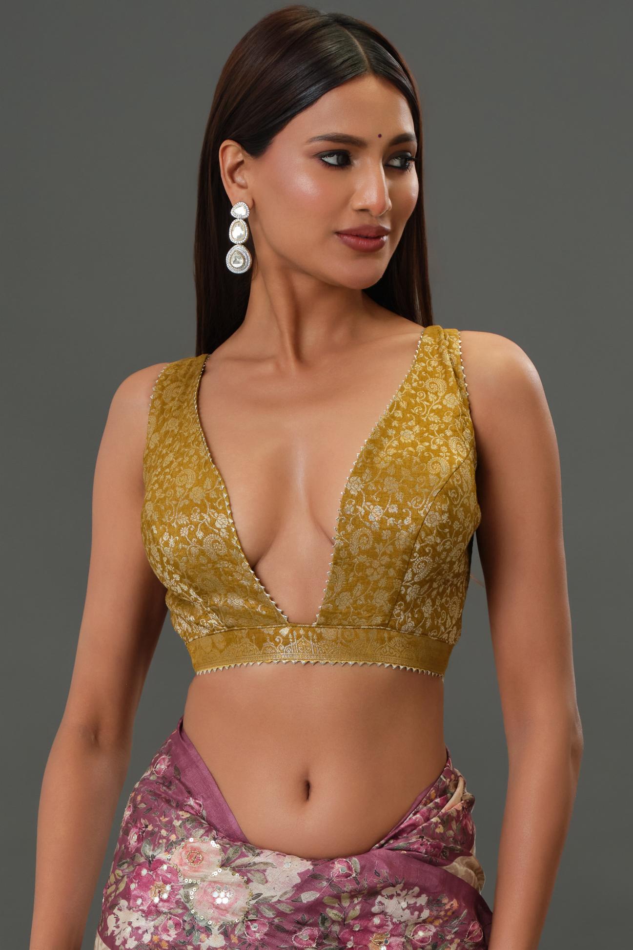 Yellow Zari Woven Dola Silk Saree