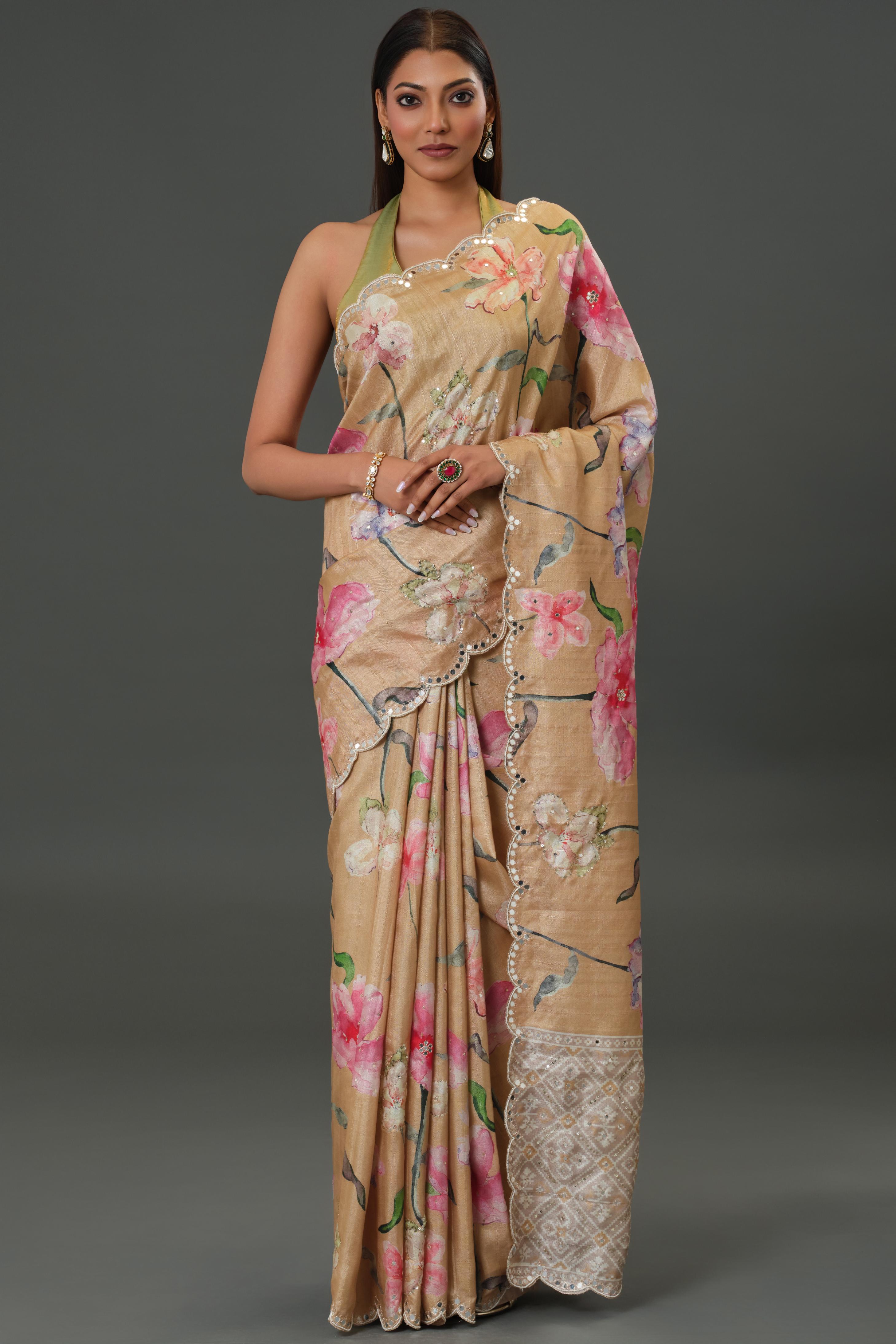 Golden Hour Tussar Silk Saree