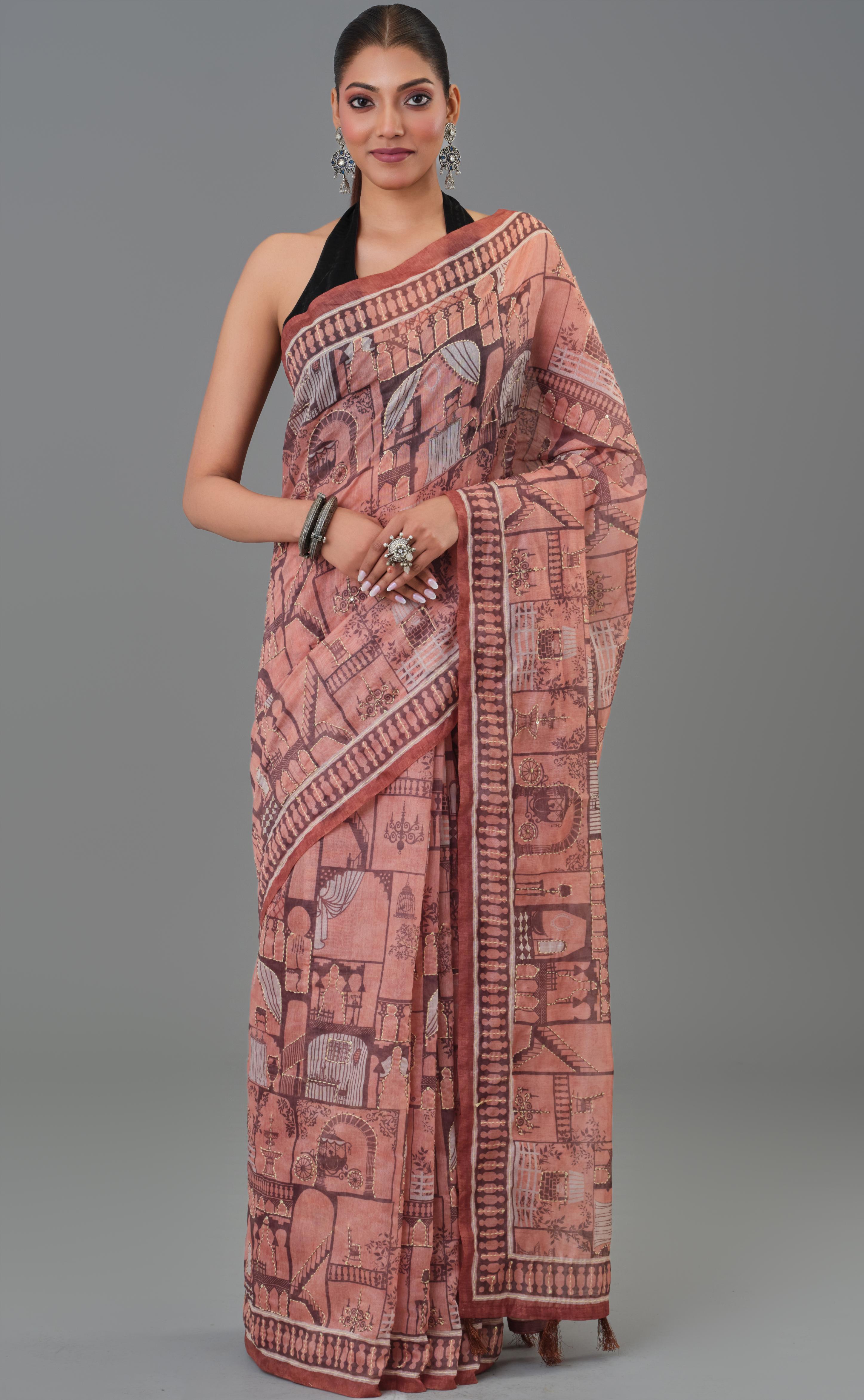 Canvas Story Tussar Silk Saree