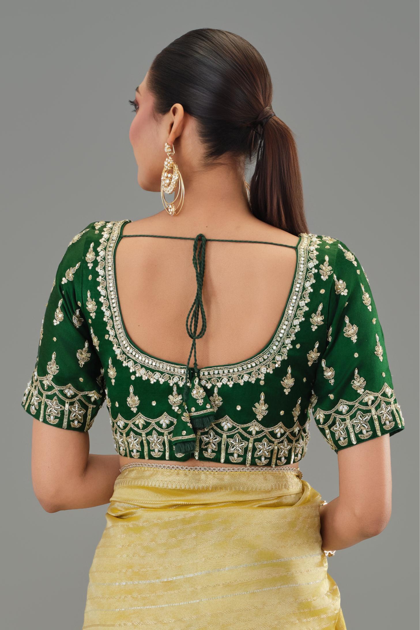 Daisy Yellow Tissue Silk Saree