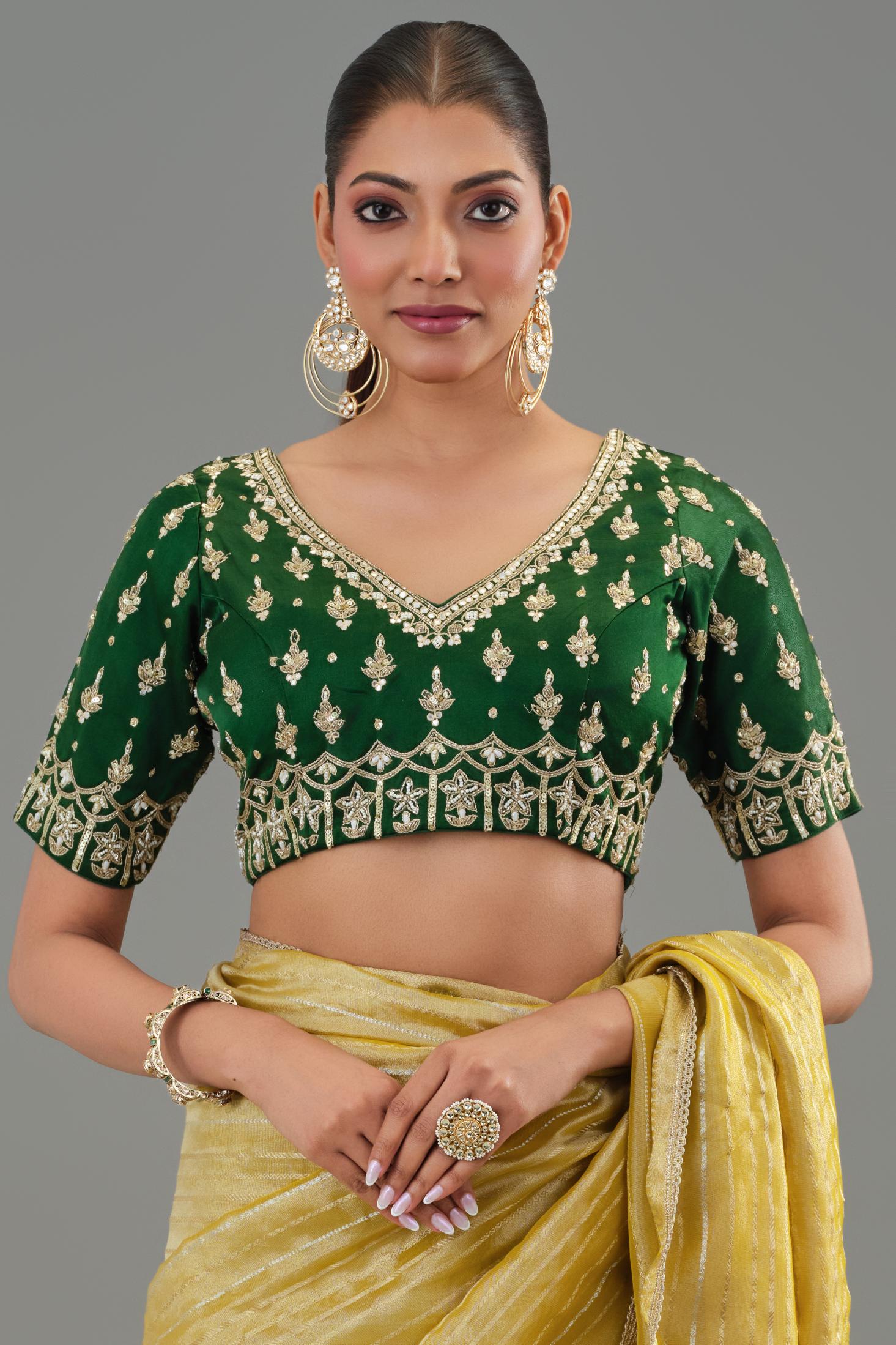 Daisy Yellow Tissue Silk Saree
