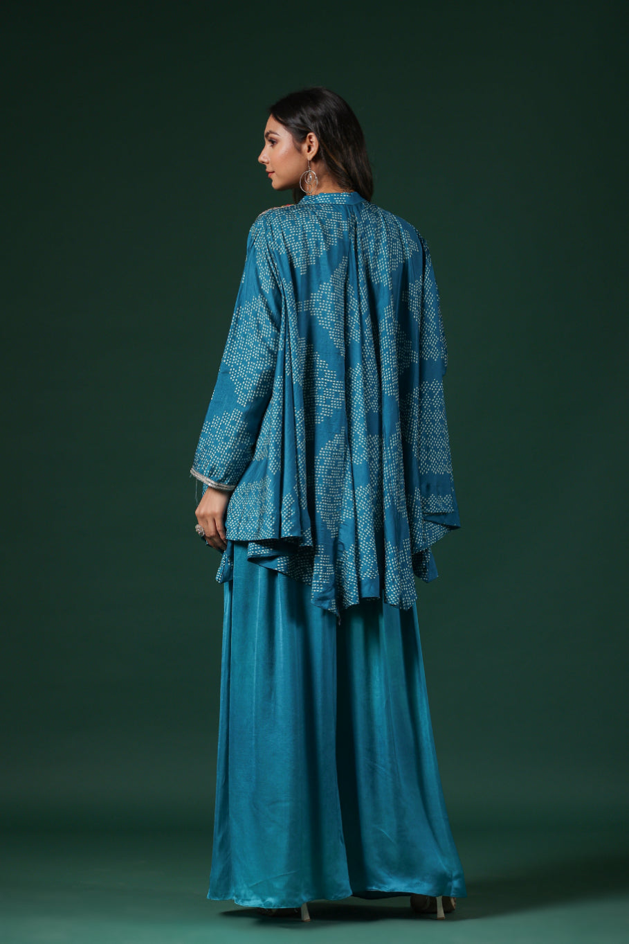 blue Women Latest Satin Silk Tunic Top at Rs 599/piece in Hanumangarh