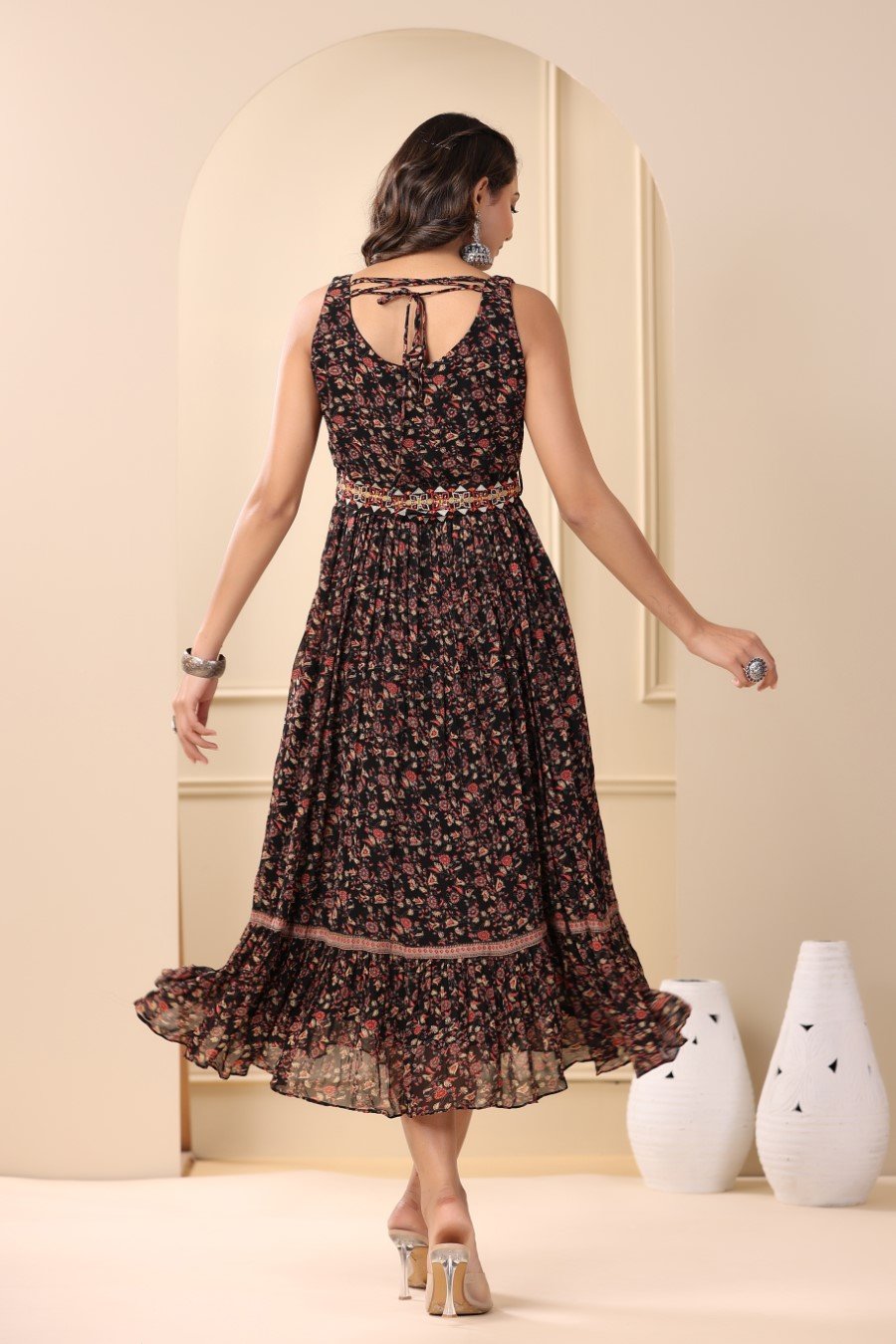 Silk best sale georgette dress