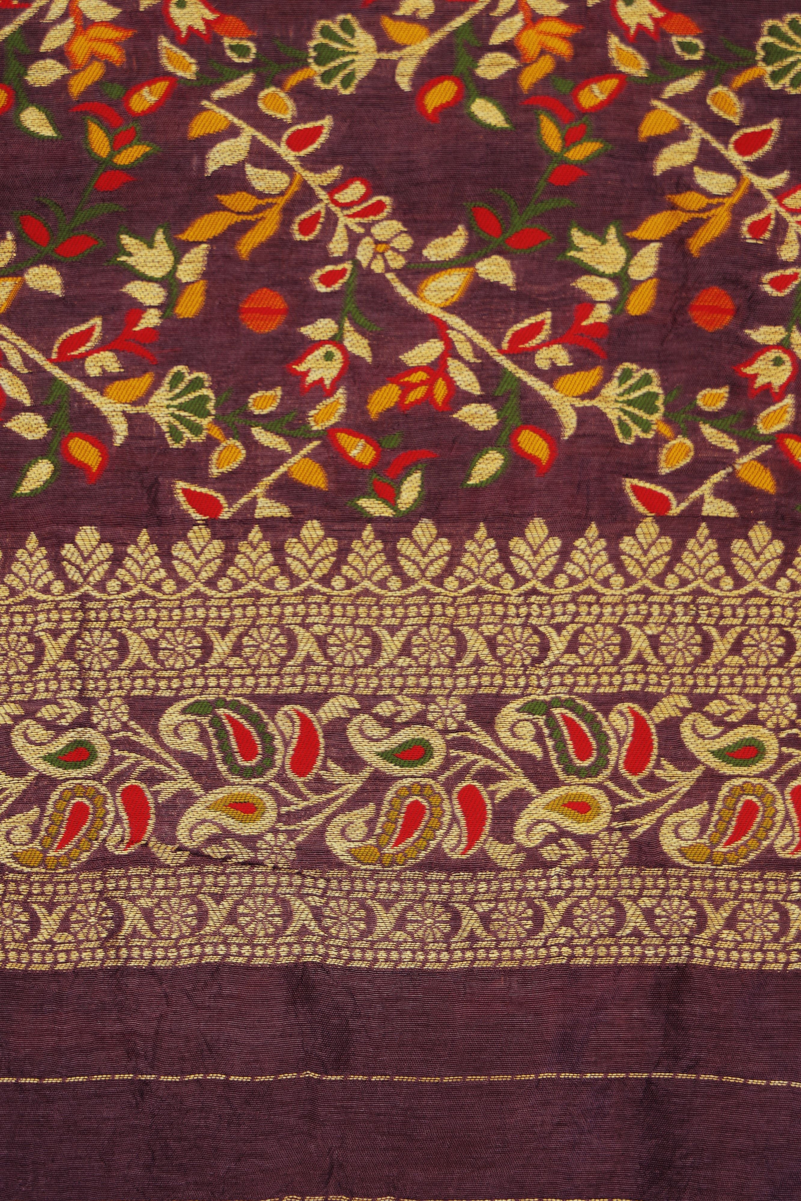 Royal Orchid Dola Silk Saree