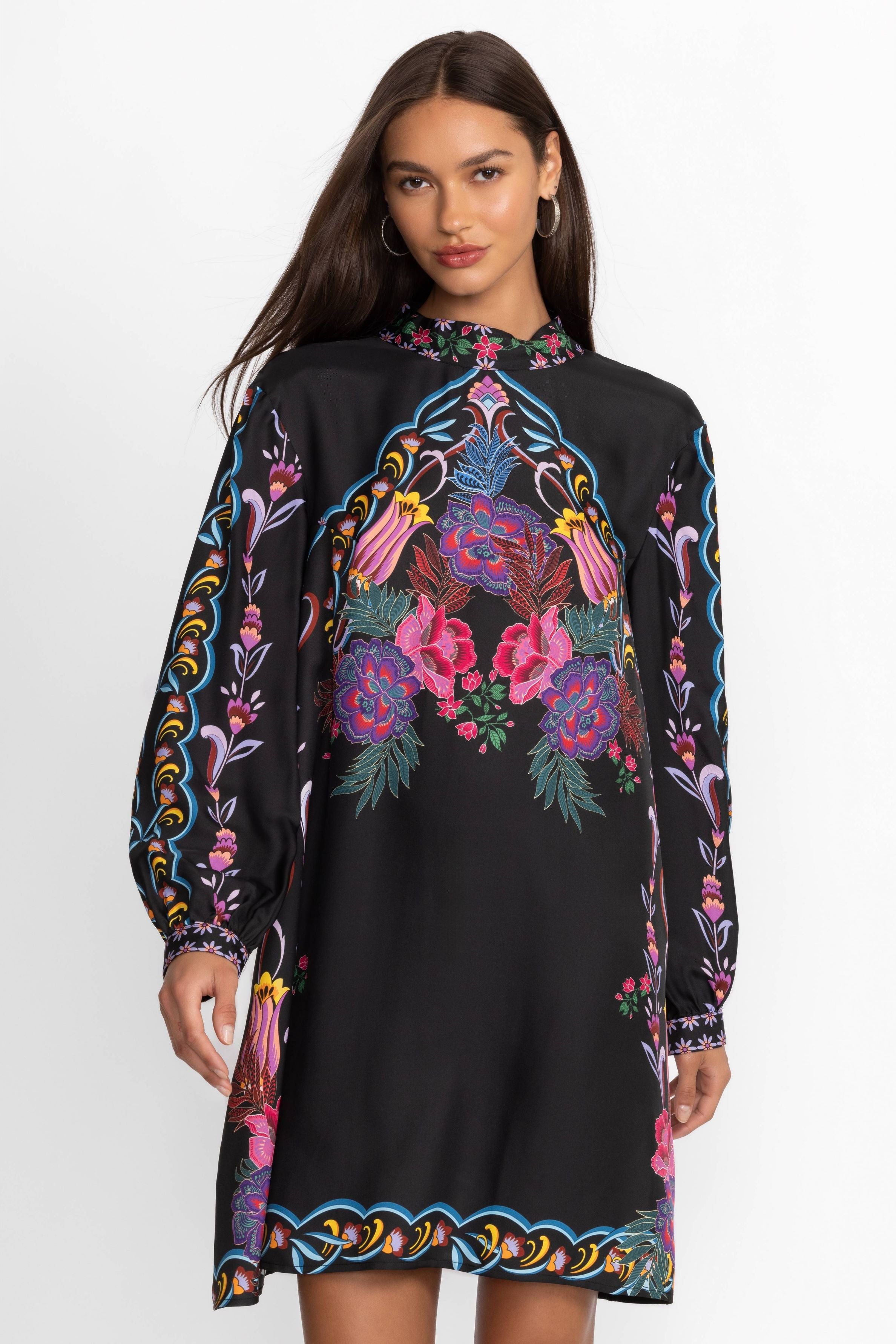 Black Digital Printed Dress