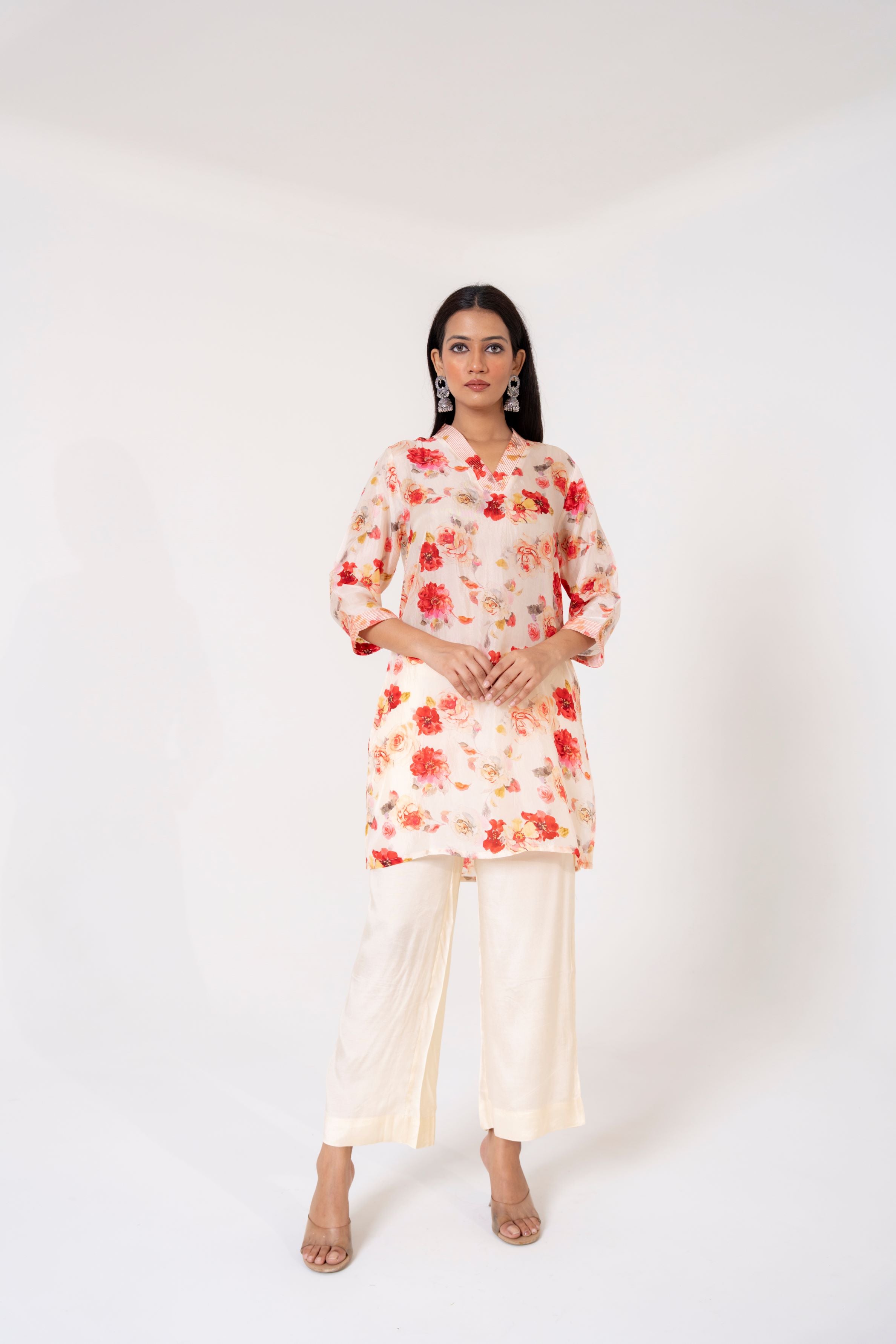 Pale Champagne Kurta & Pants Set