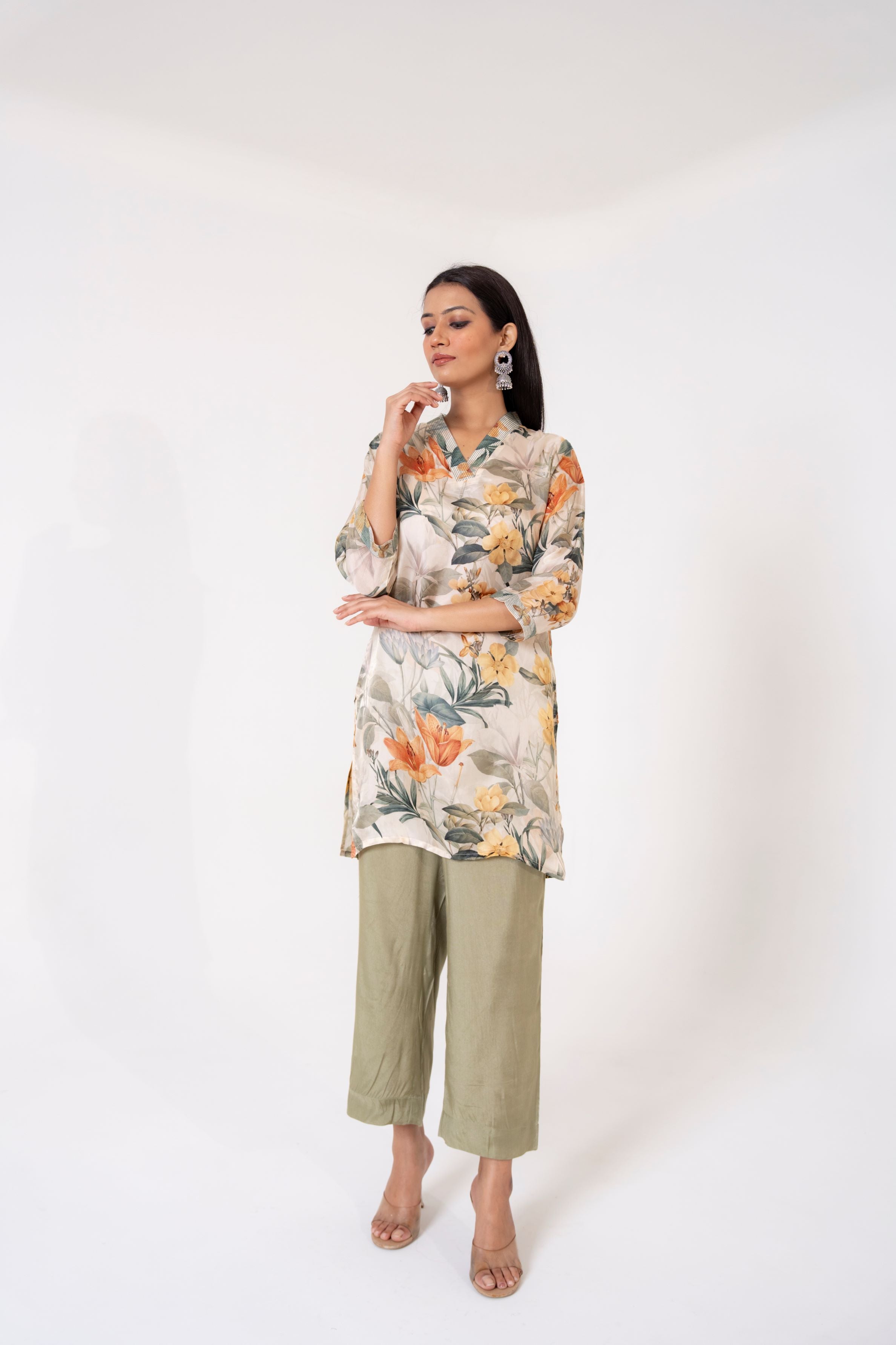 Pastel Green Kurta & Pants Set