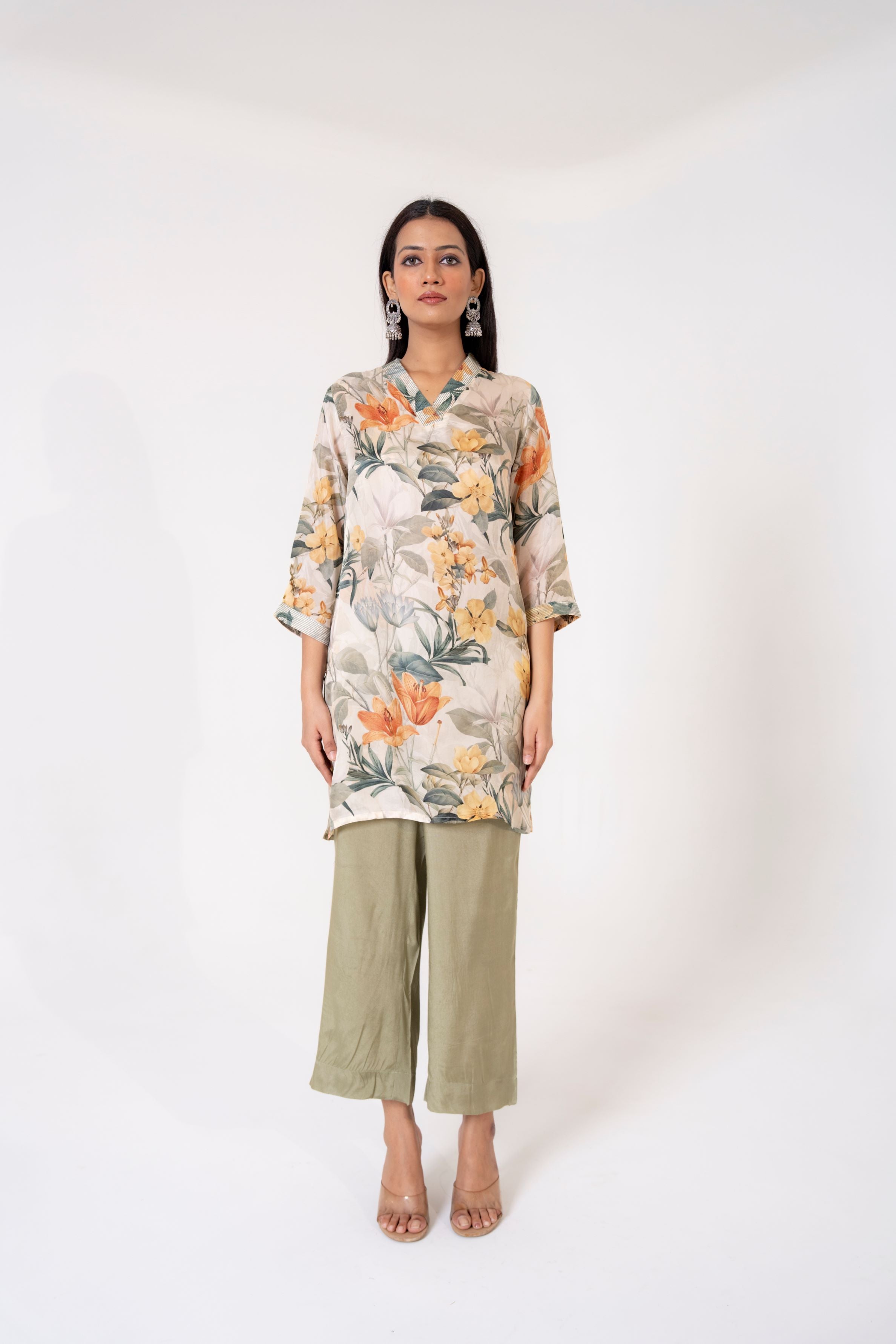 Pastel Green Kurta & Pants Set