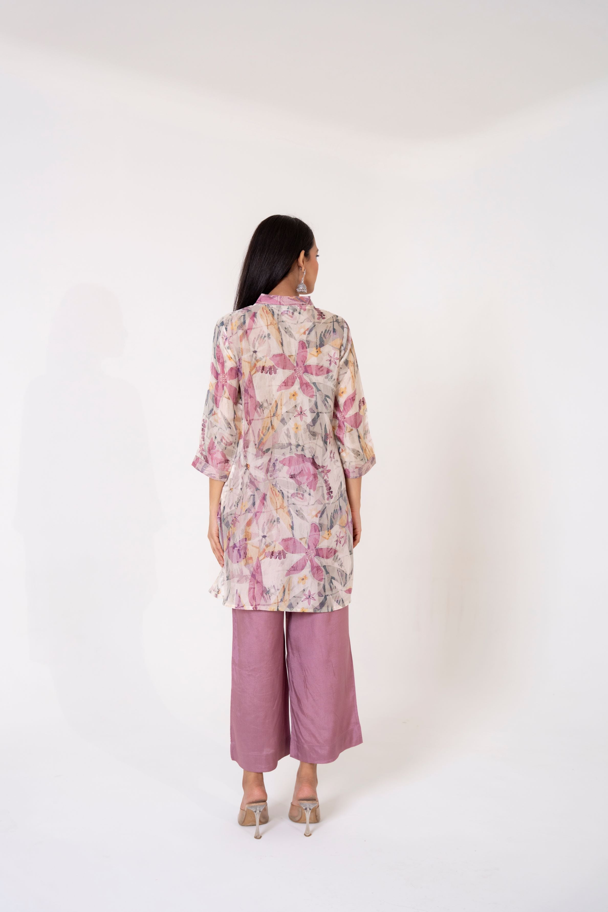 Bright Lilac Kurta & Pants Set