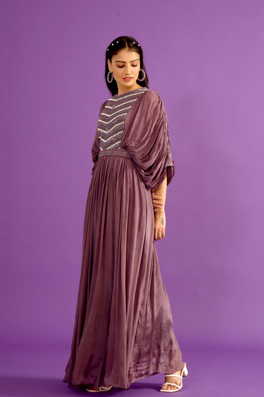 Dusky shop purple dress